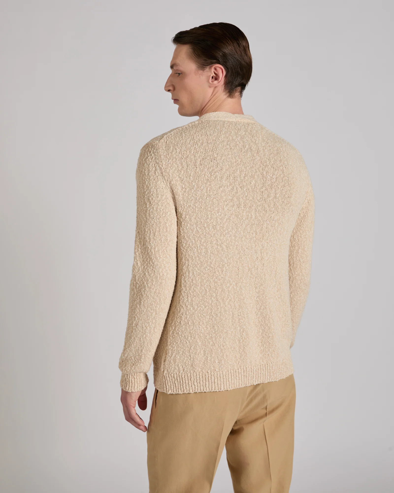 Slim fit cotton cardigan - Image 3