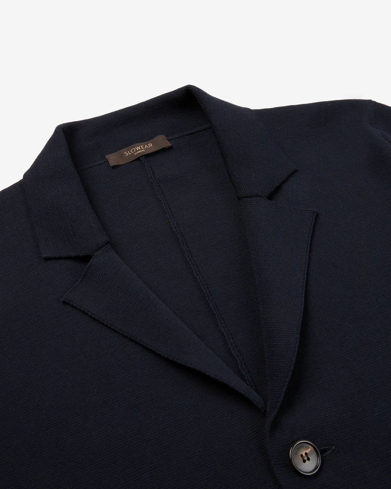 Slim fit cotton crepe jacket - Image 6