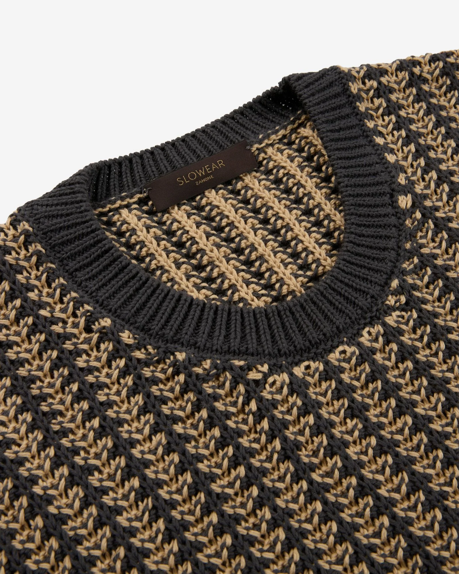 Slim fit cotton crew-neck jumper - Image 6