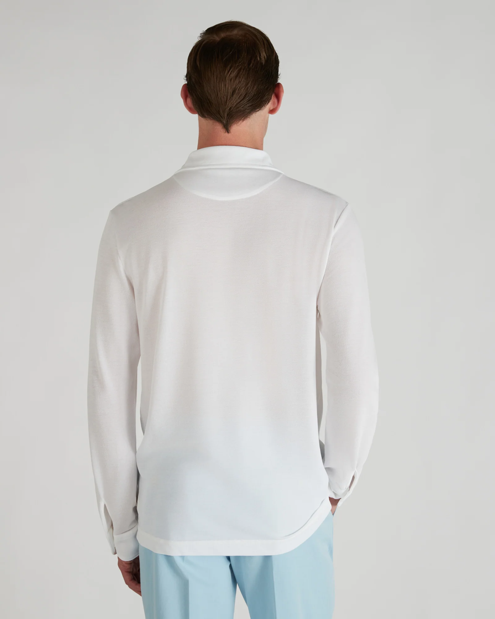 Slim-fit cotton pique polo shirt - Image 3