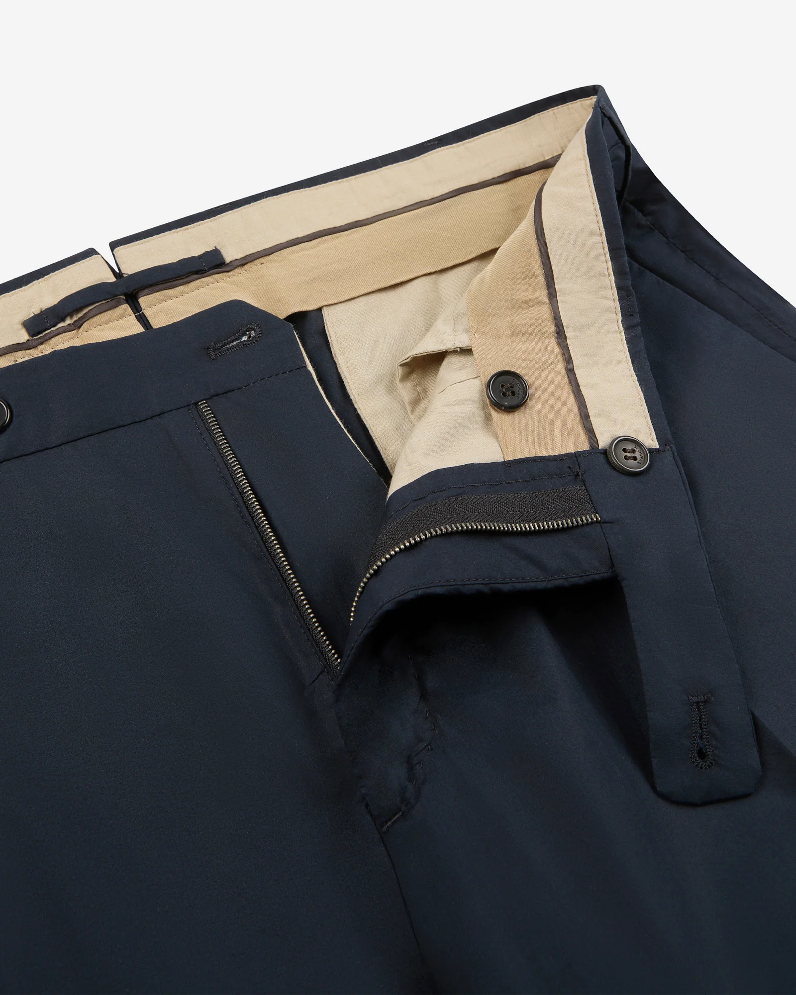 Slim fit cotton poplin trousers - Image 6