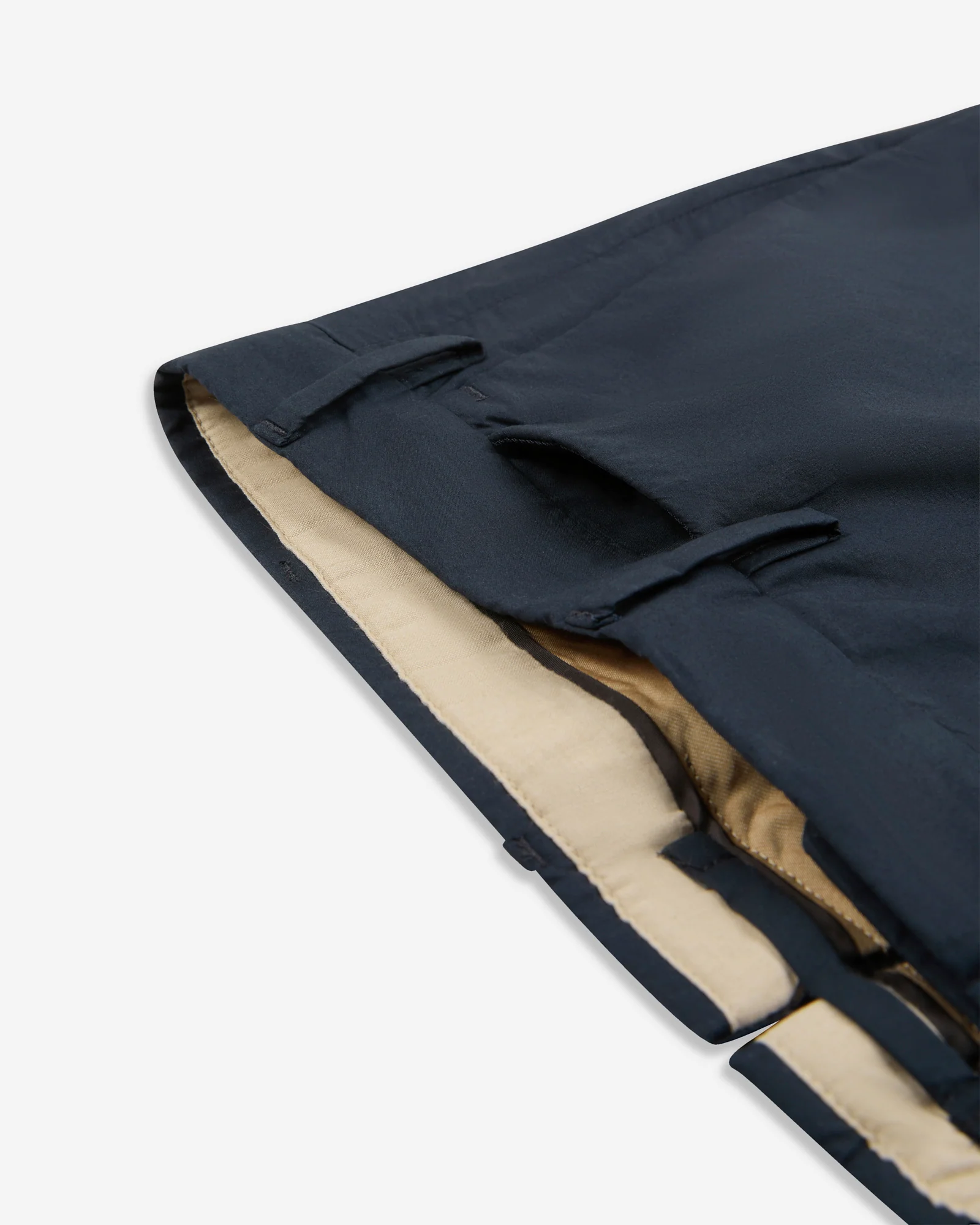 Slim fit cotton poplin trousers - Image 7