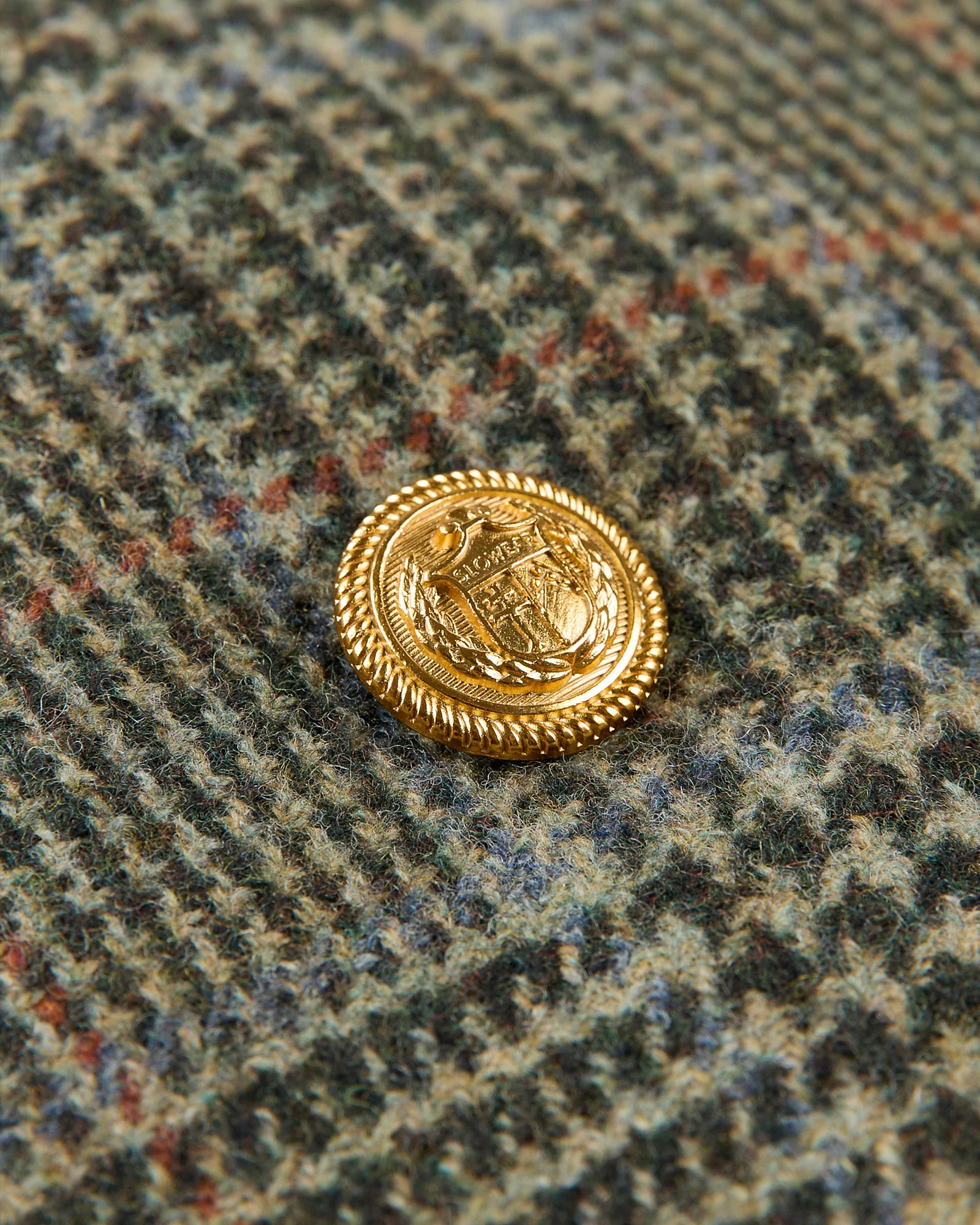 Slim fit double-breasted Prince of Wales wool jacket - Image 7