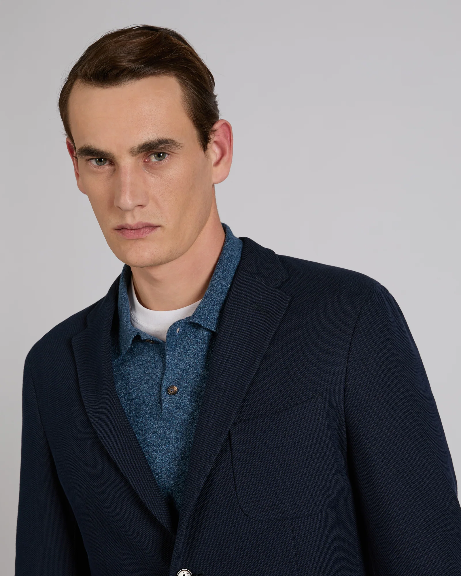 Slim fit English-rib knit jersey jacket - Image 4
