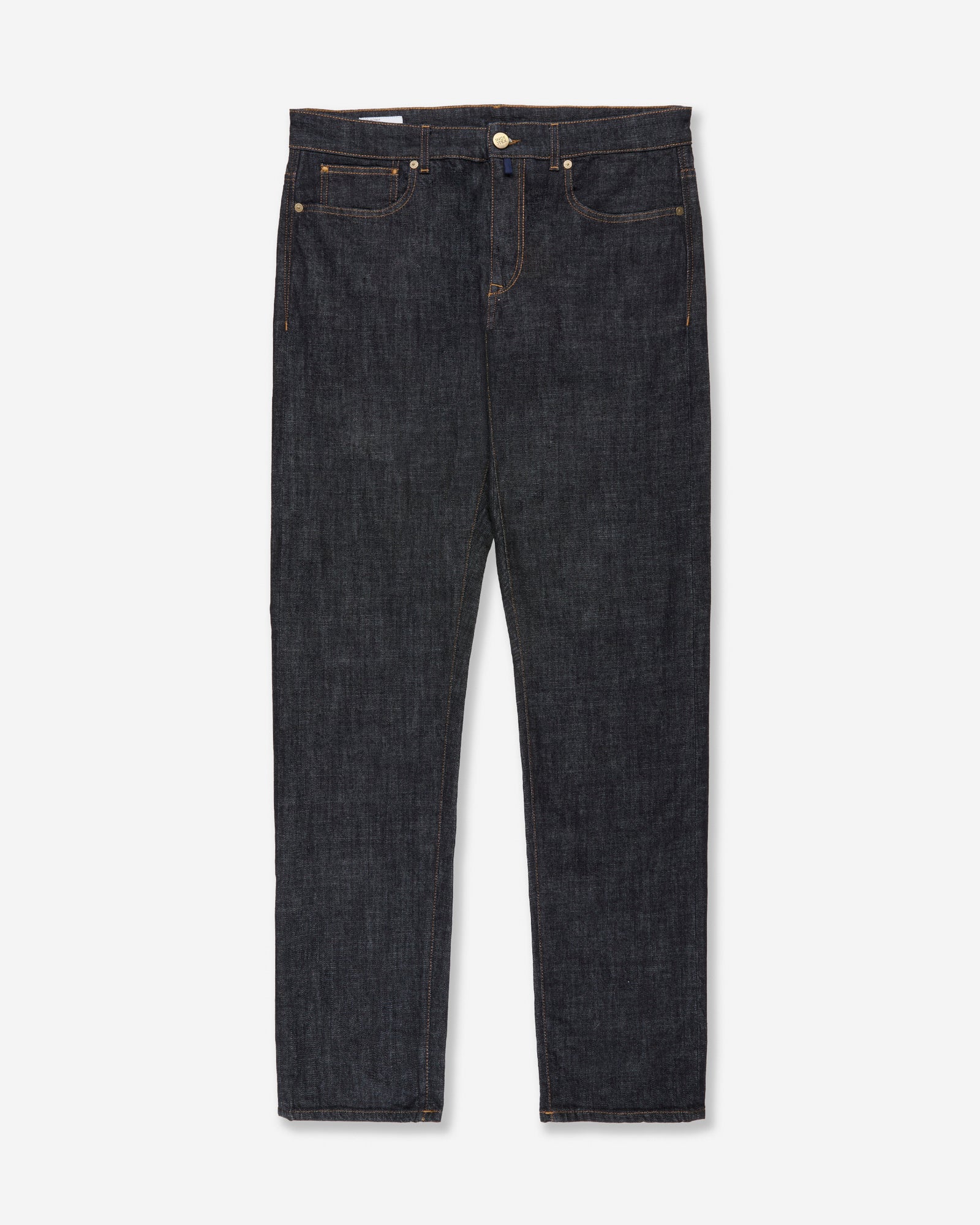 Slim-fit five-pocket stretch denim trousers