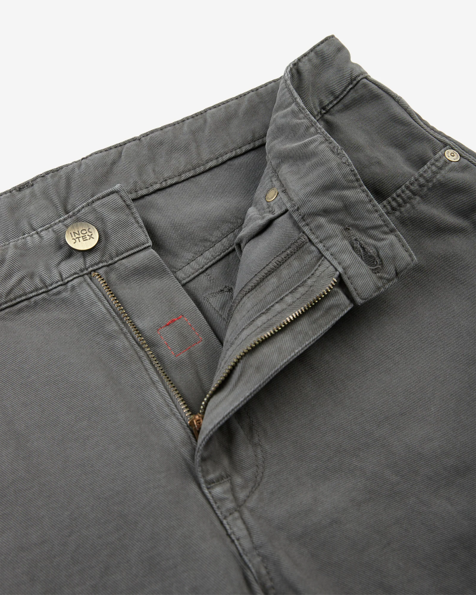 Slim-fit five-pocket trousers in cotton and cashmere - Image 6