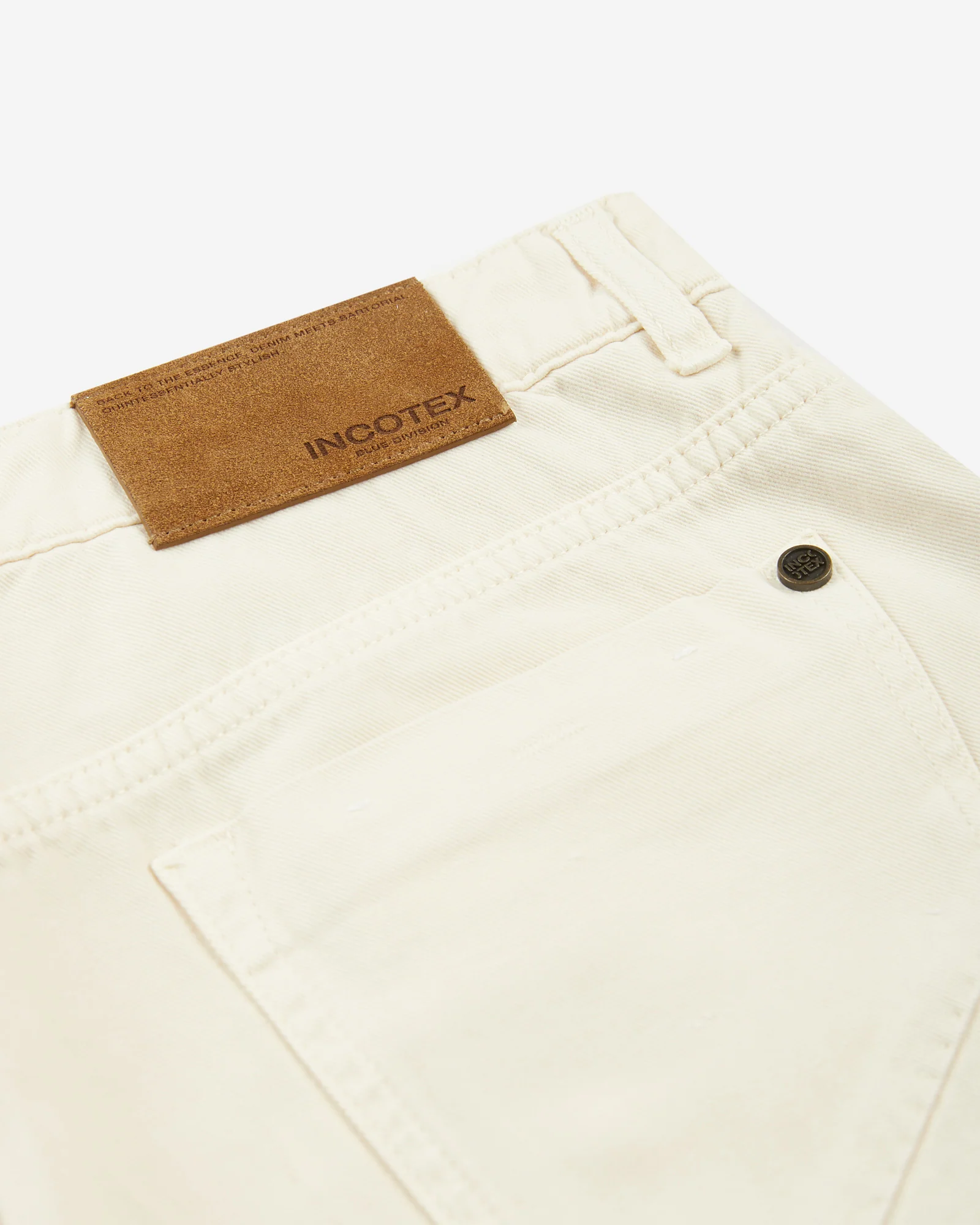 Slim-fit five-pocket trousers in cotton and cashmere - Image 8