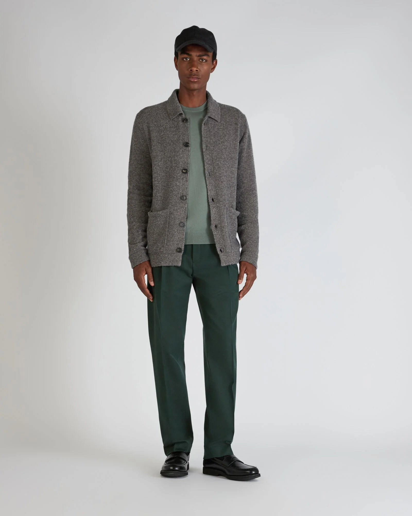 Slim fit Geelong wool bouclé overshirt - Image 5