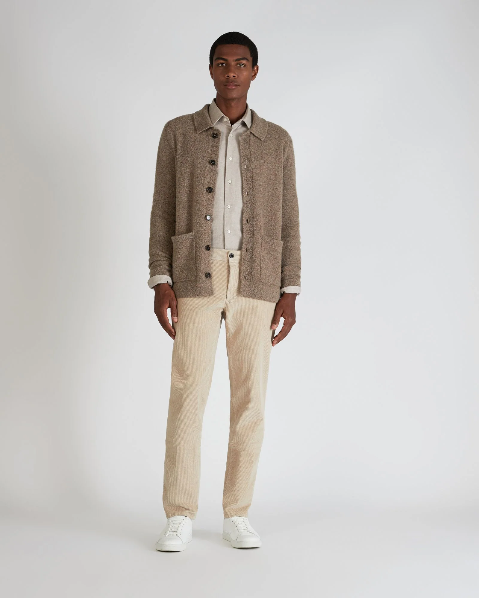 Slim fit Geelong wool bouclé overshirt - Image 5