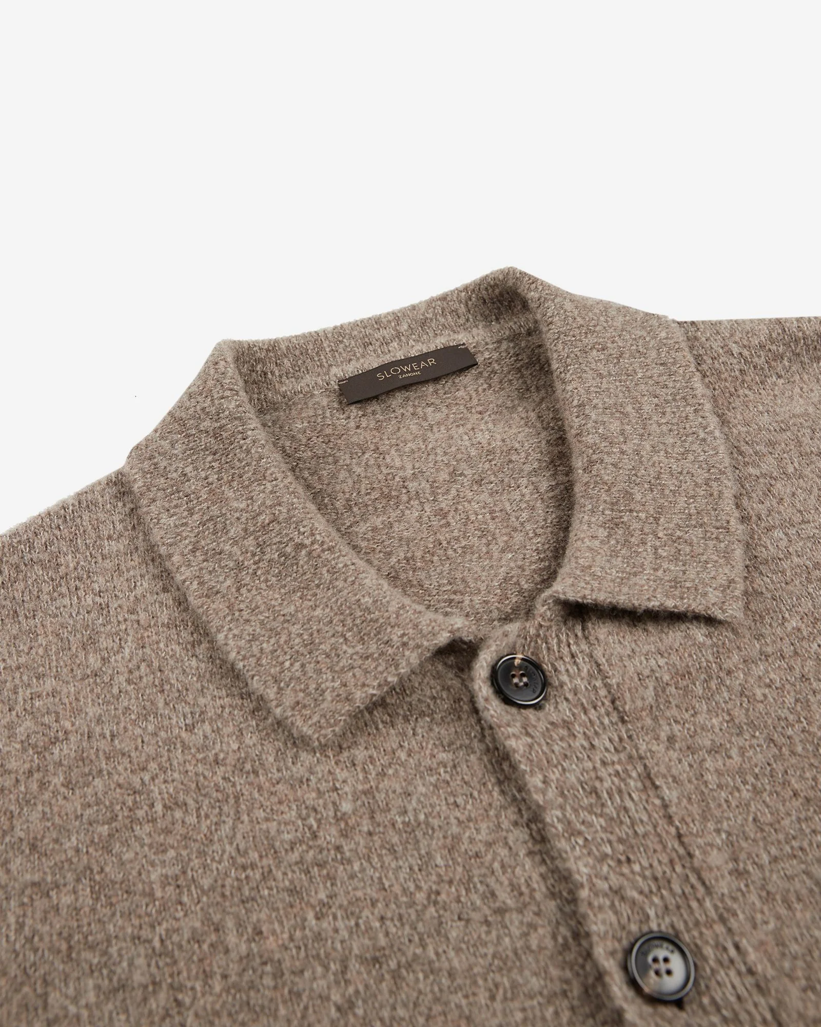 Slim fit Geelong wool bouclé overshirt - Image 6