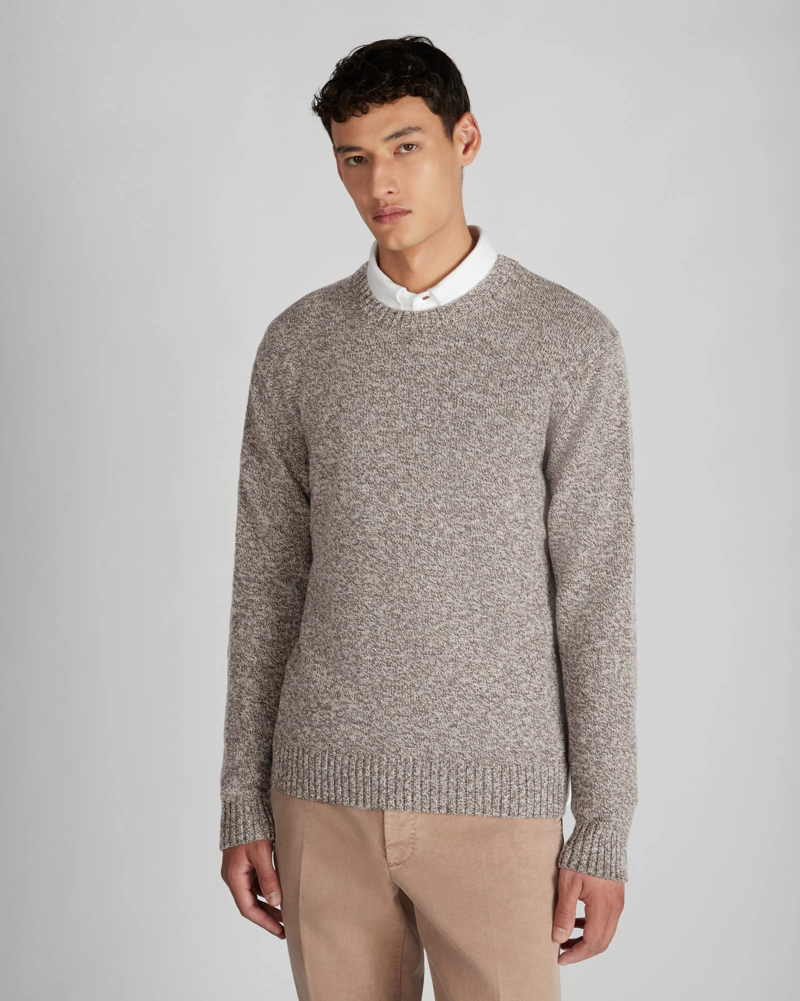 Slim fit Geelong wool crewneck sweater - Image 2