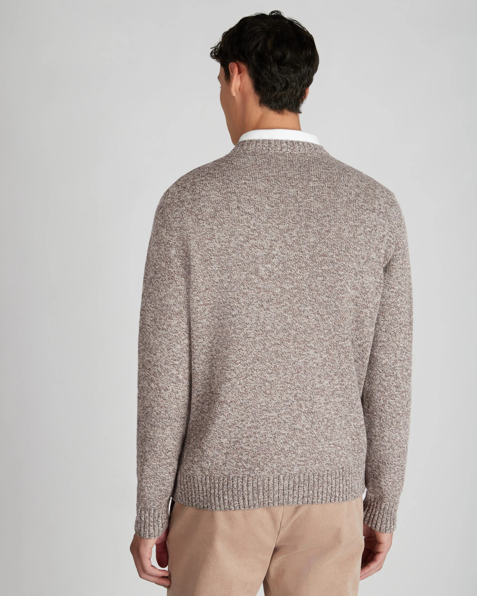 Slim fit Geelong wool crewneck sweater - Image 3