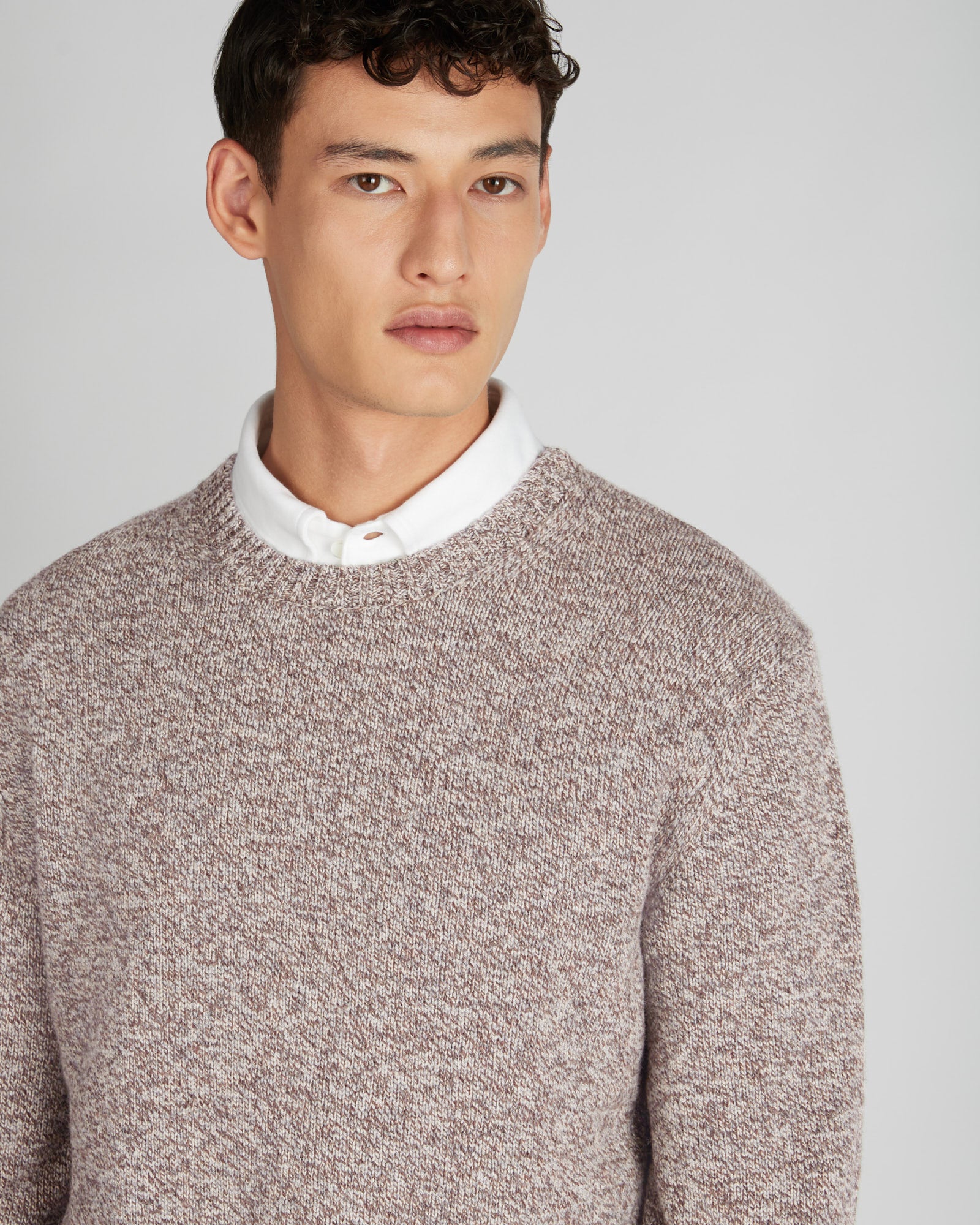 Slim fit Geelong wool crewneck sweater - Image 4