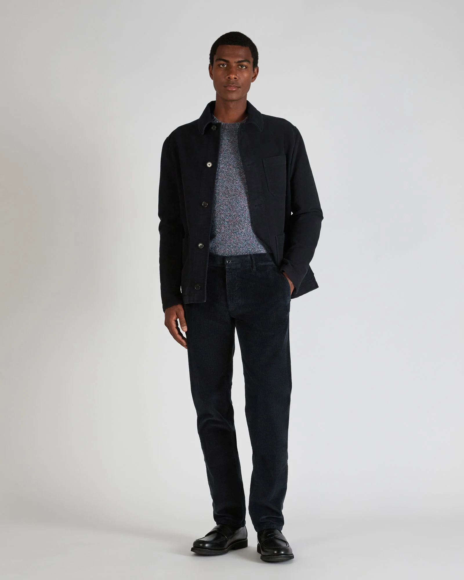 Slim fit Geelong wool crewneck sweater - Image 5