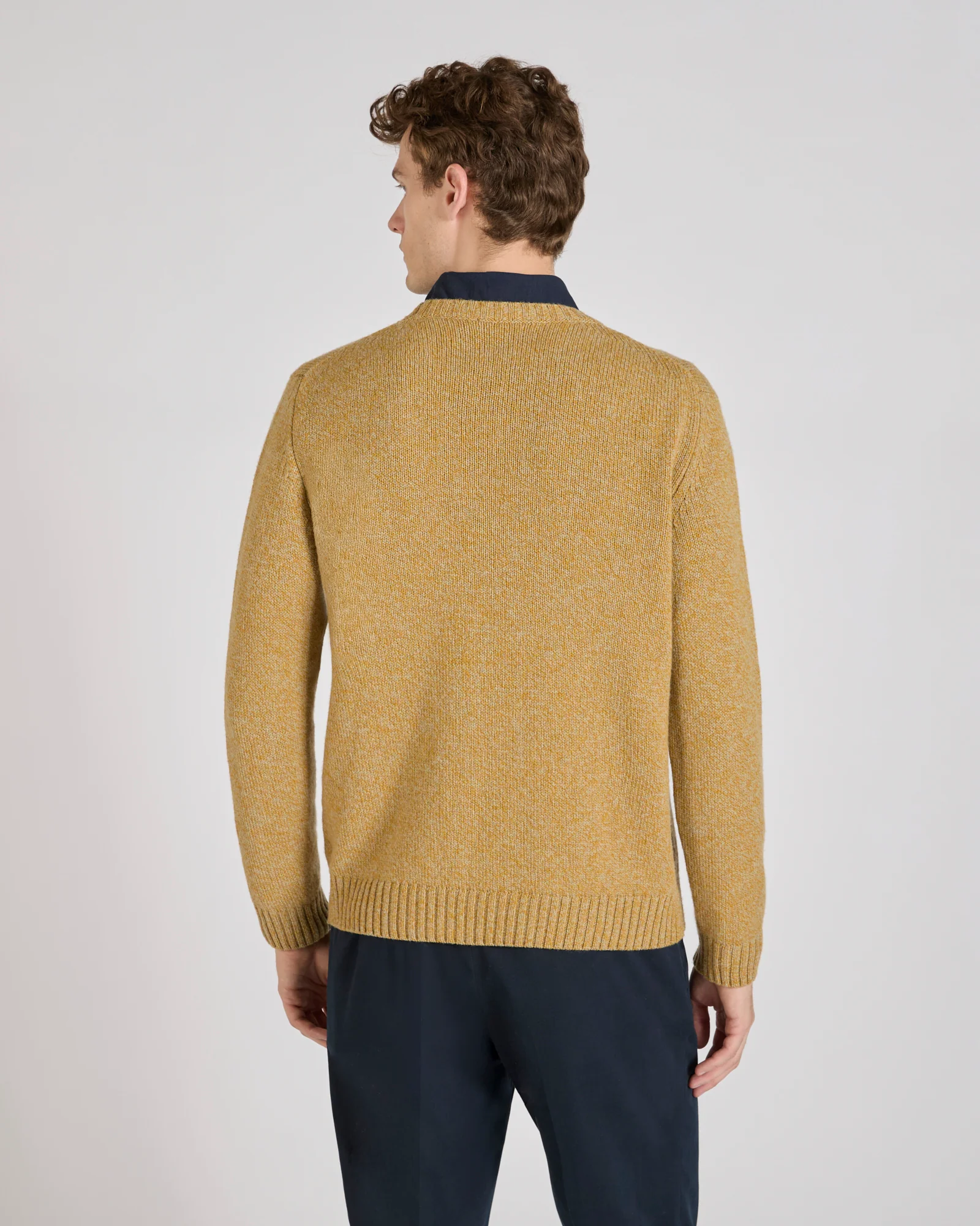 Slim fit Geelong wool crewneck sweater - Image 3