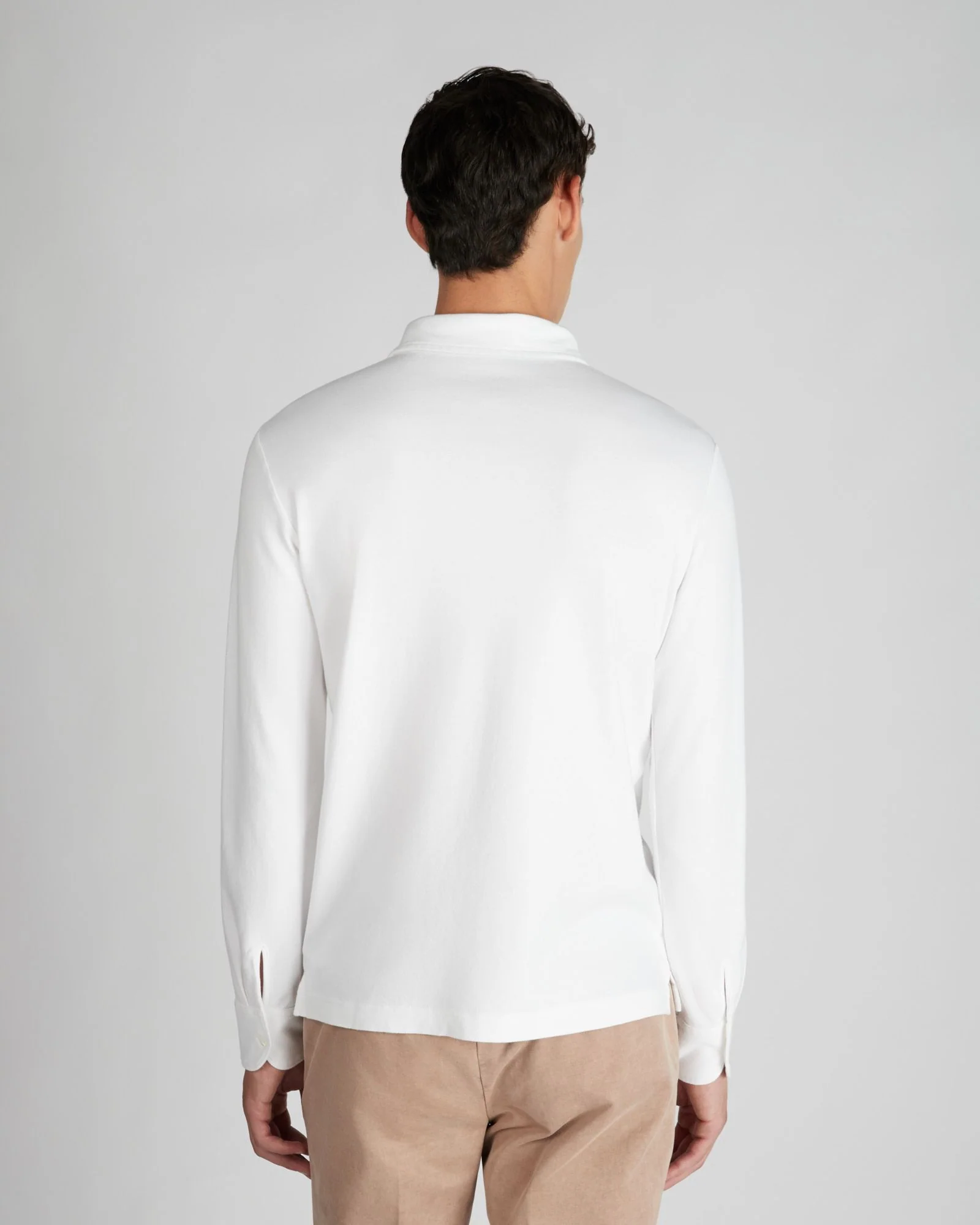 Slim fit Interlock cotton polo shirt - Image 3