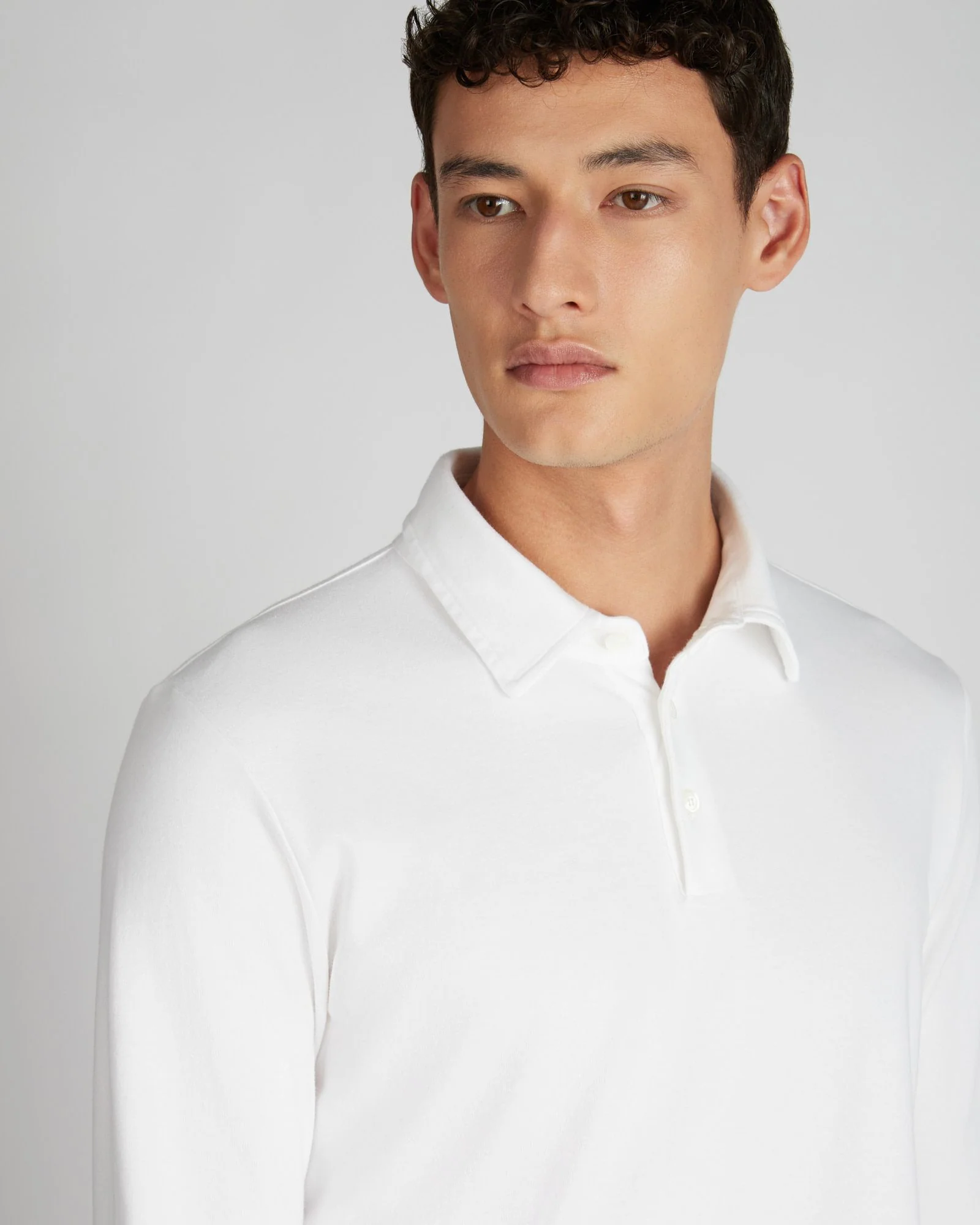 Slim fit Interlock cotton polo shirt - Image 4