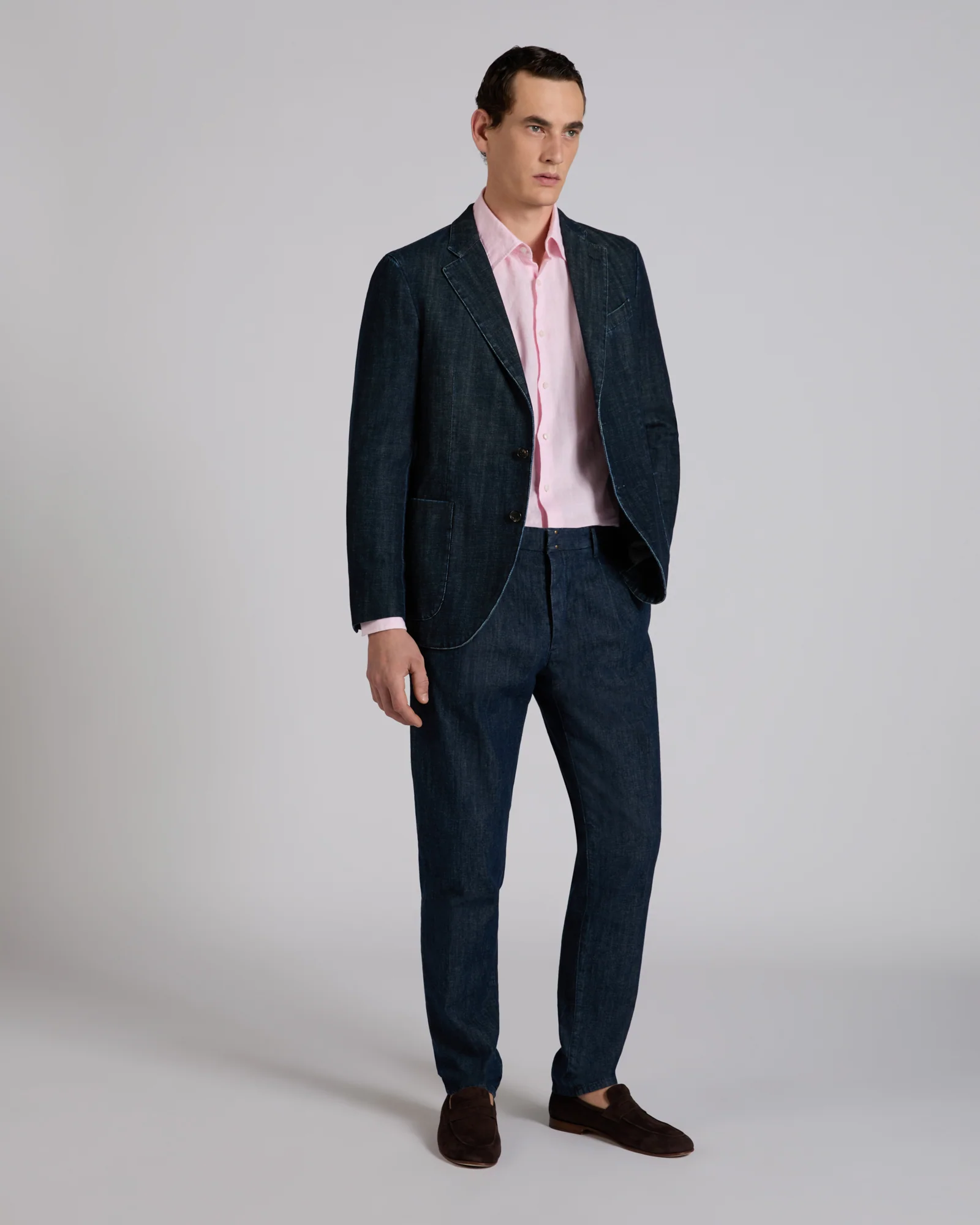 Slim fit Japanese denim jacket - Image 5