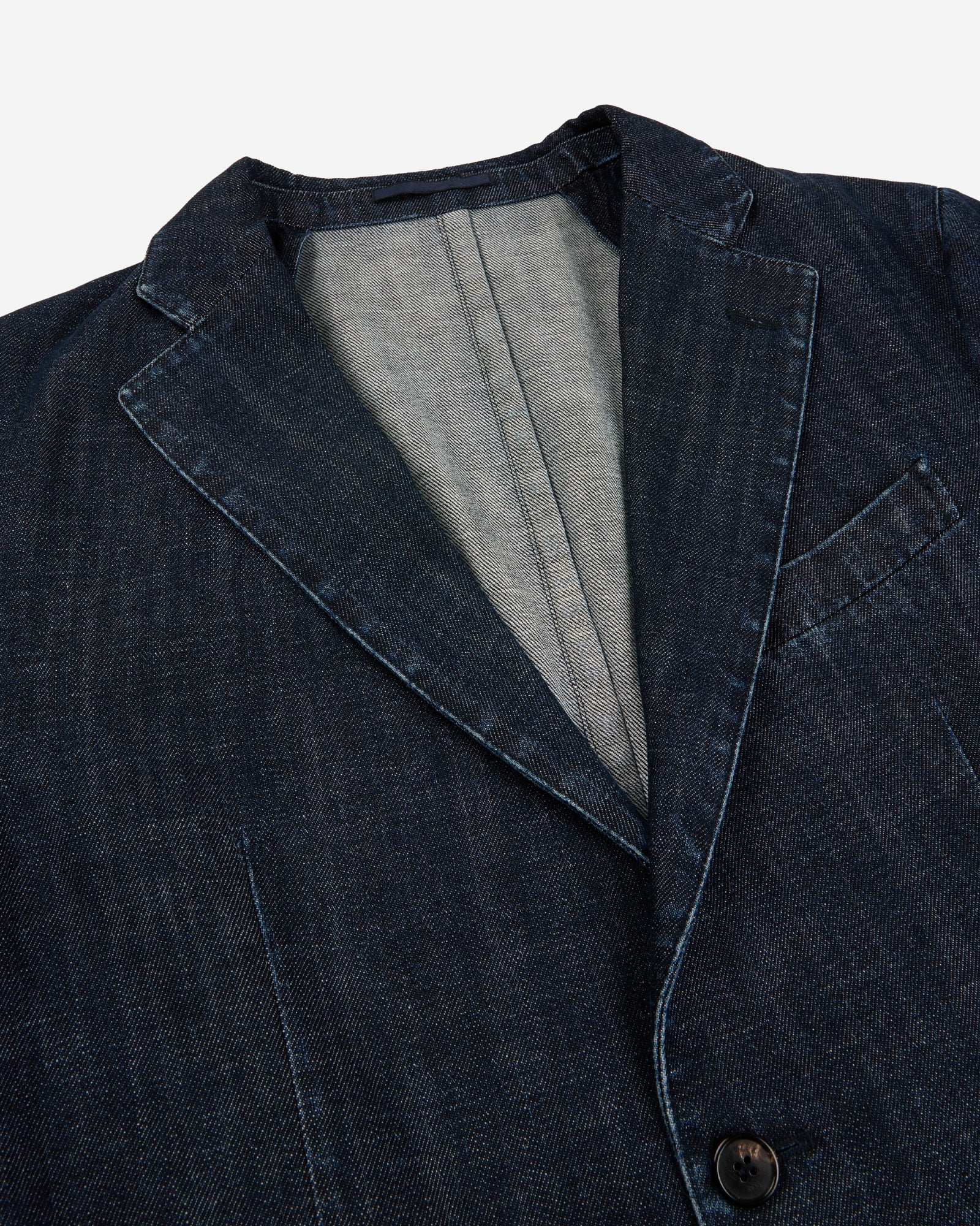 Slim fit Japanese denim jacket - Image 6