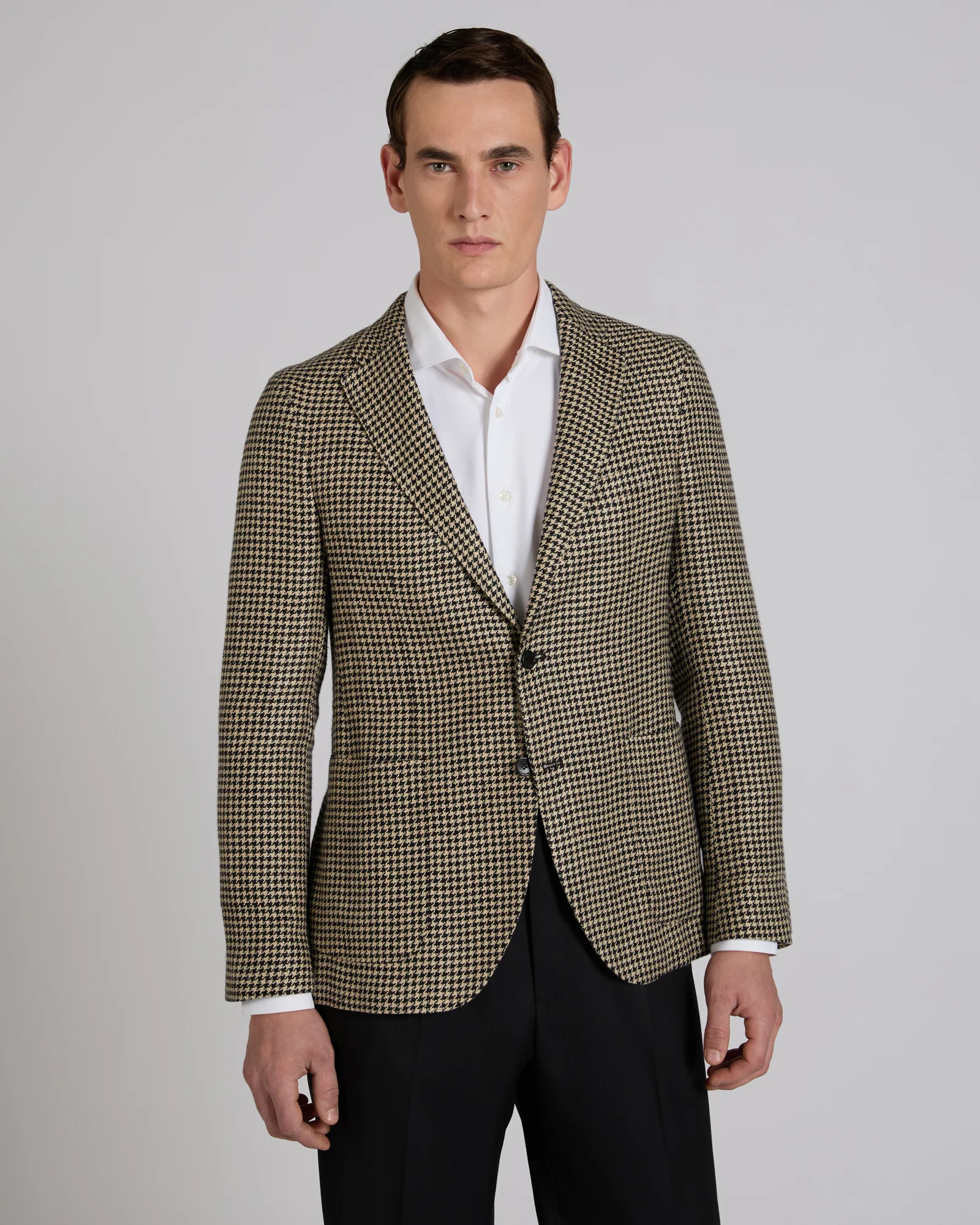 Slim fit linen and silk jacket - Image 2