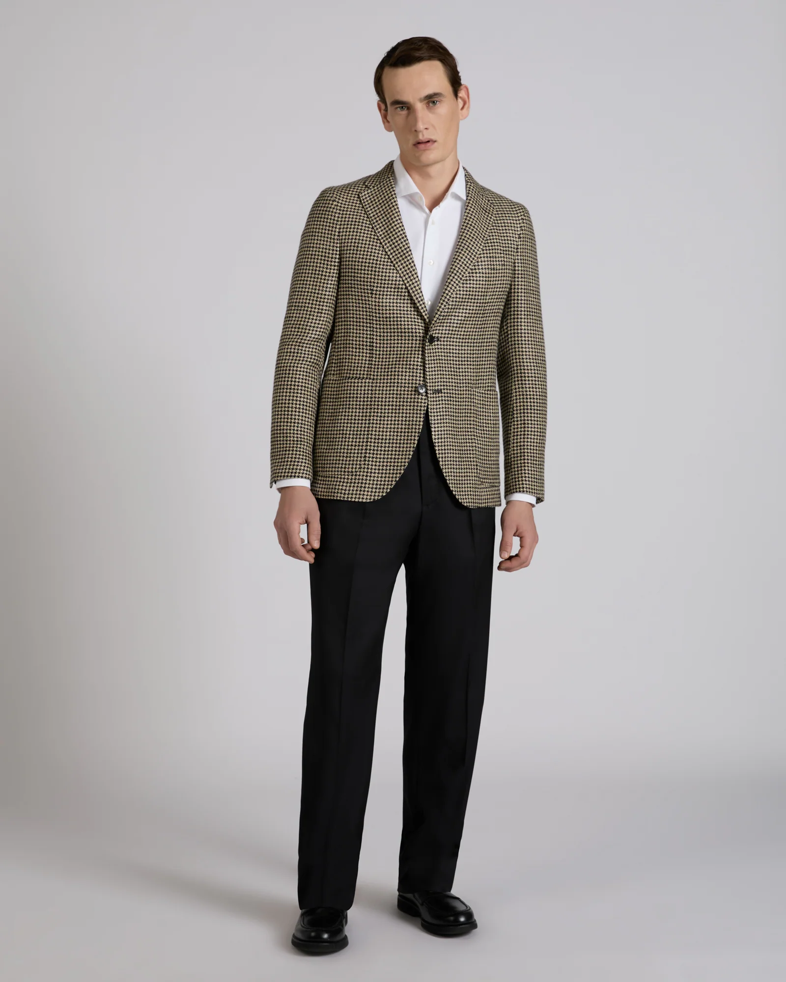 Slim fit linen and silk jacket - Image 5