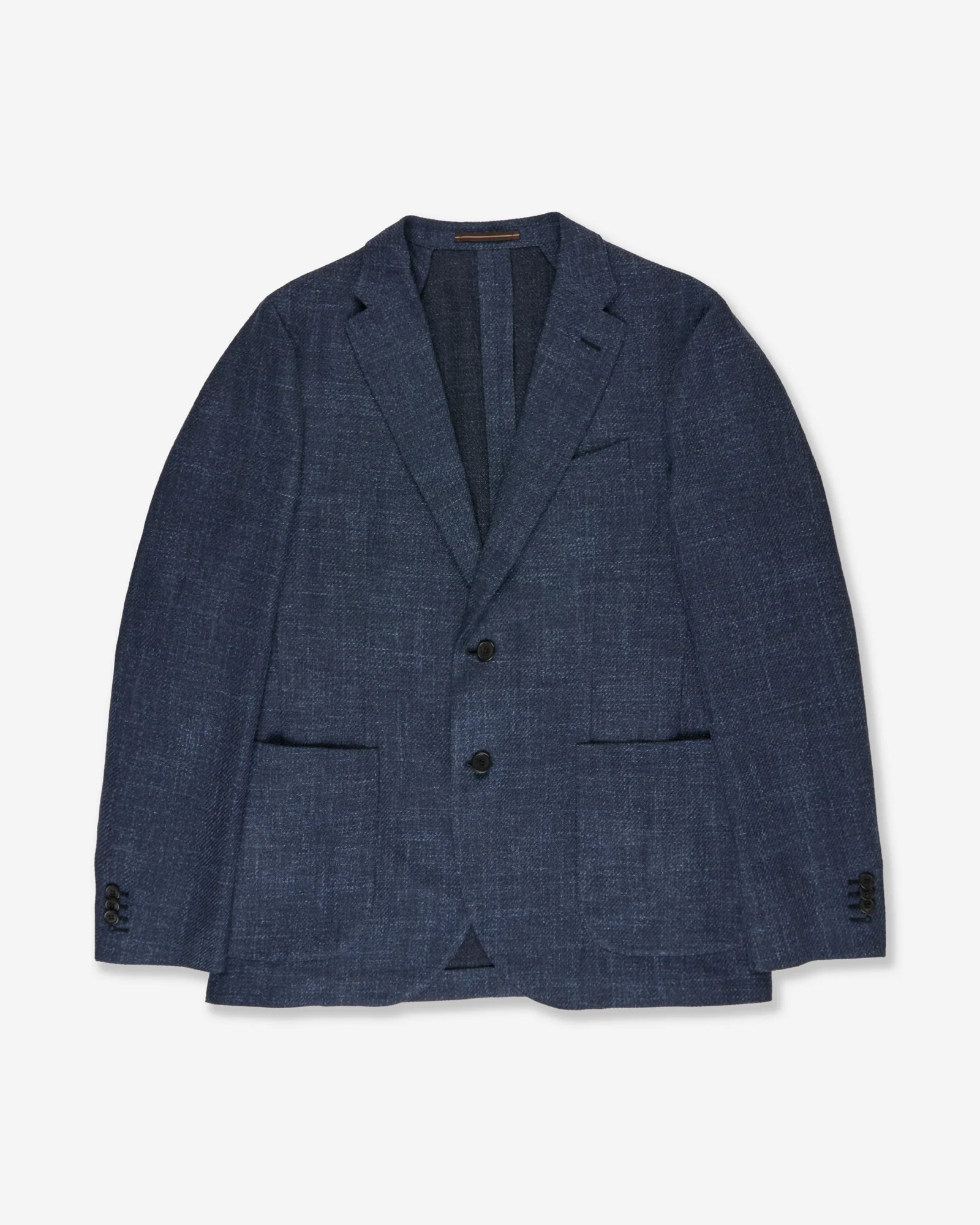 Slim fit mélange effect cotton jacket