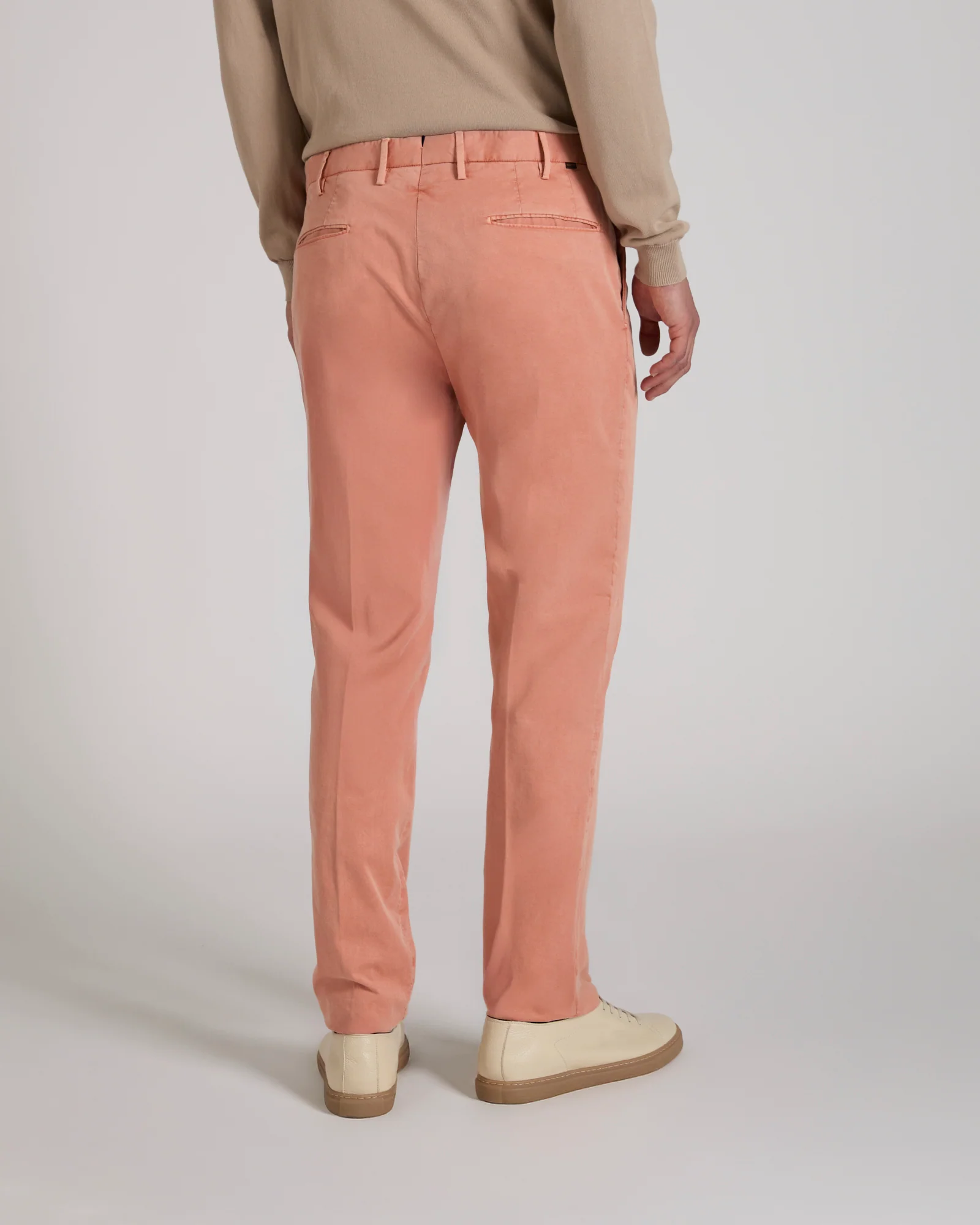 Slim fit organic cotton trousers - Image 3