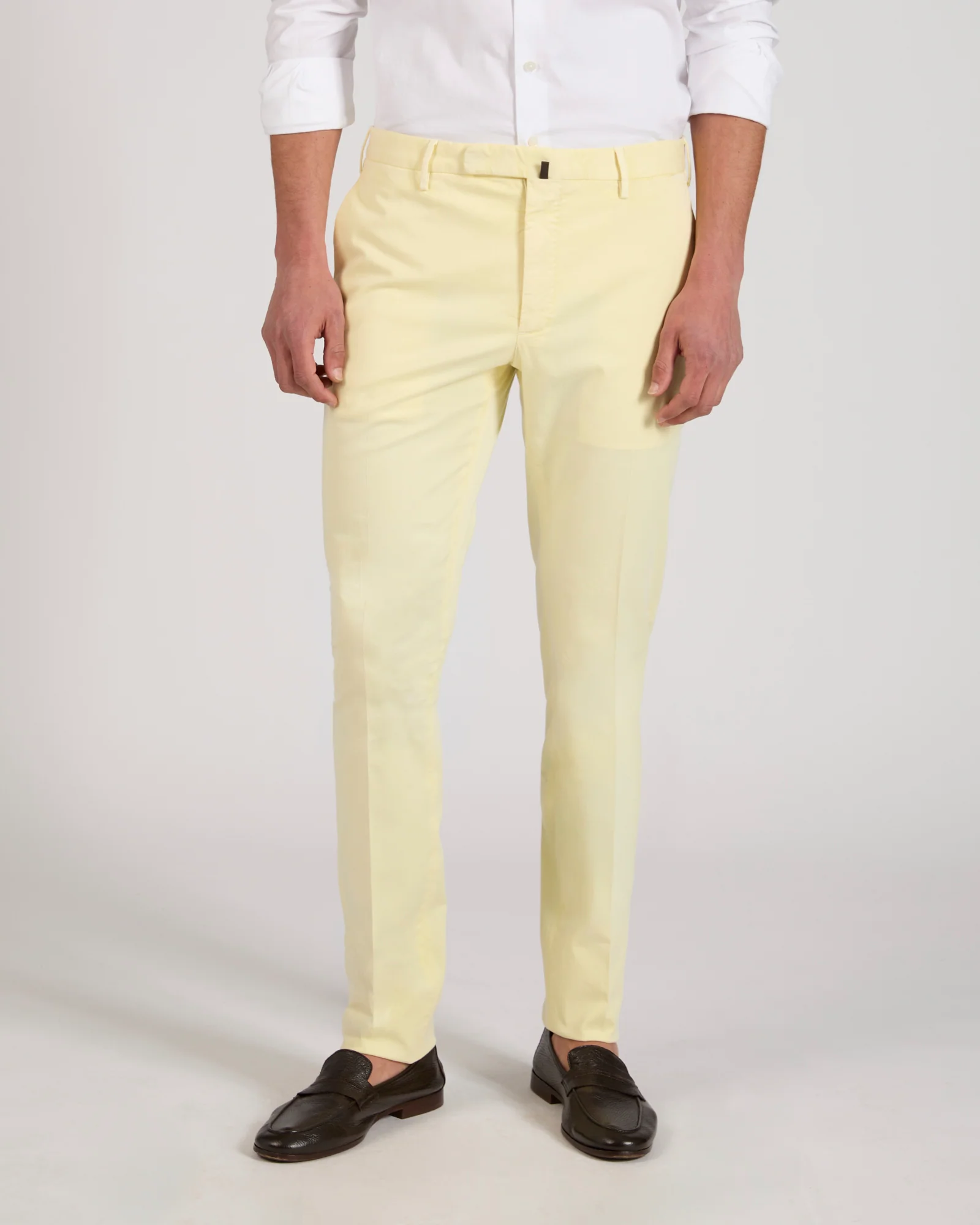 Slim fit organic cotton trousers - Image 2