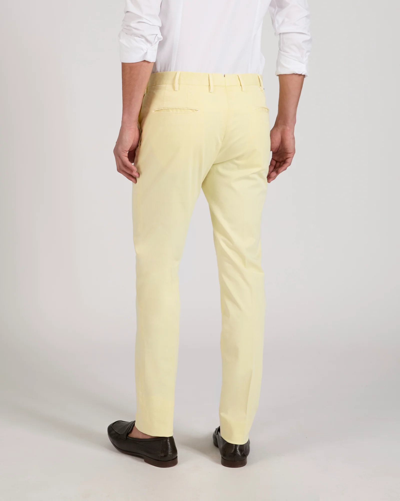 Slim fit organic cotton trousers - Image 3