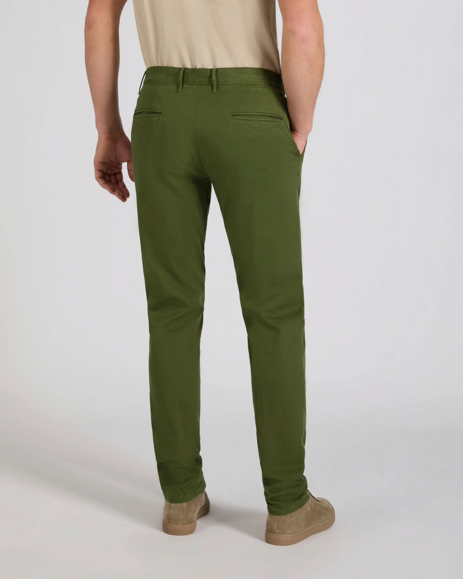 Slim fit organic cotton twill trousers - Image 3