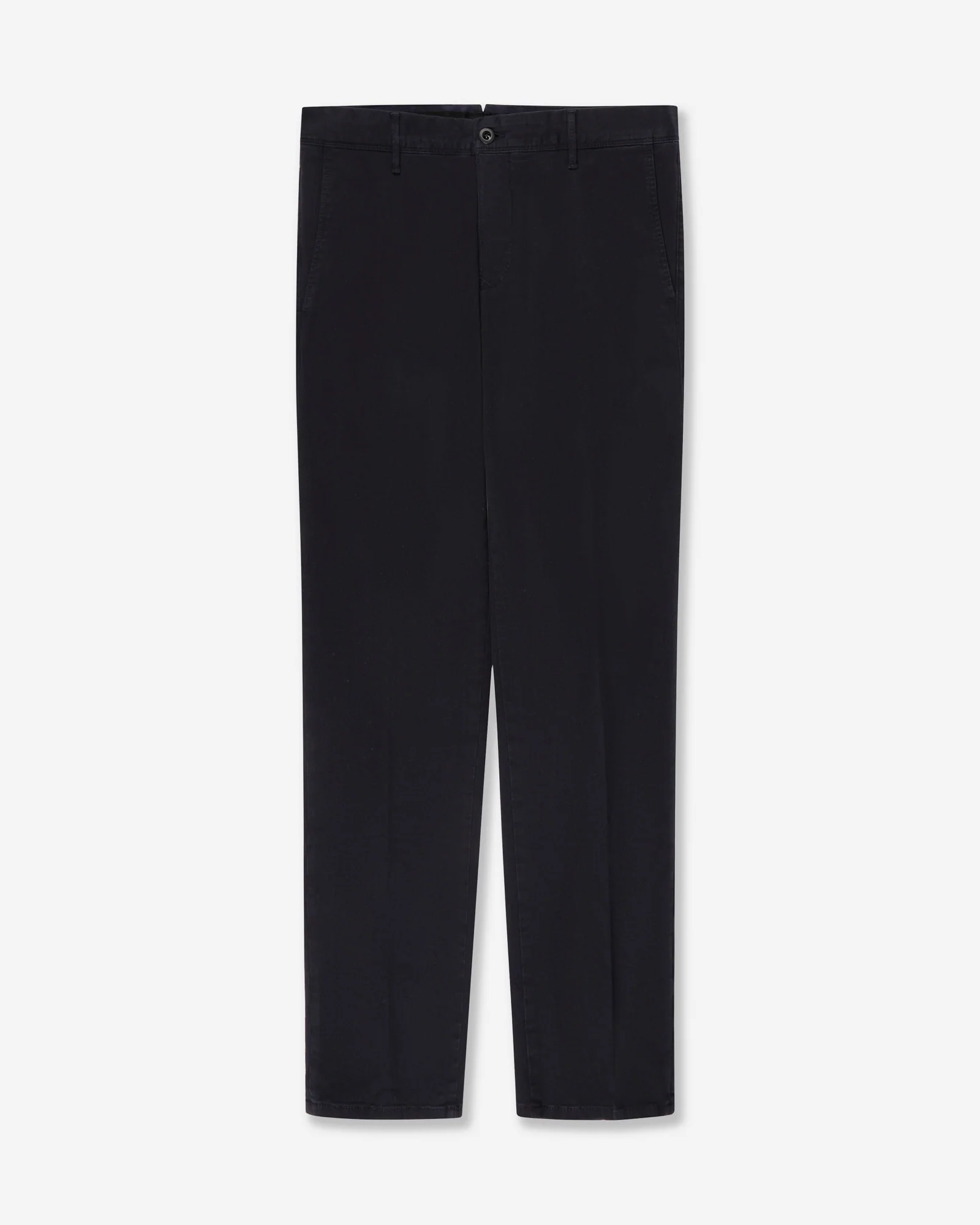 Slim fit organic cotton twill trousers