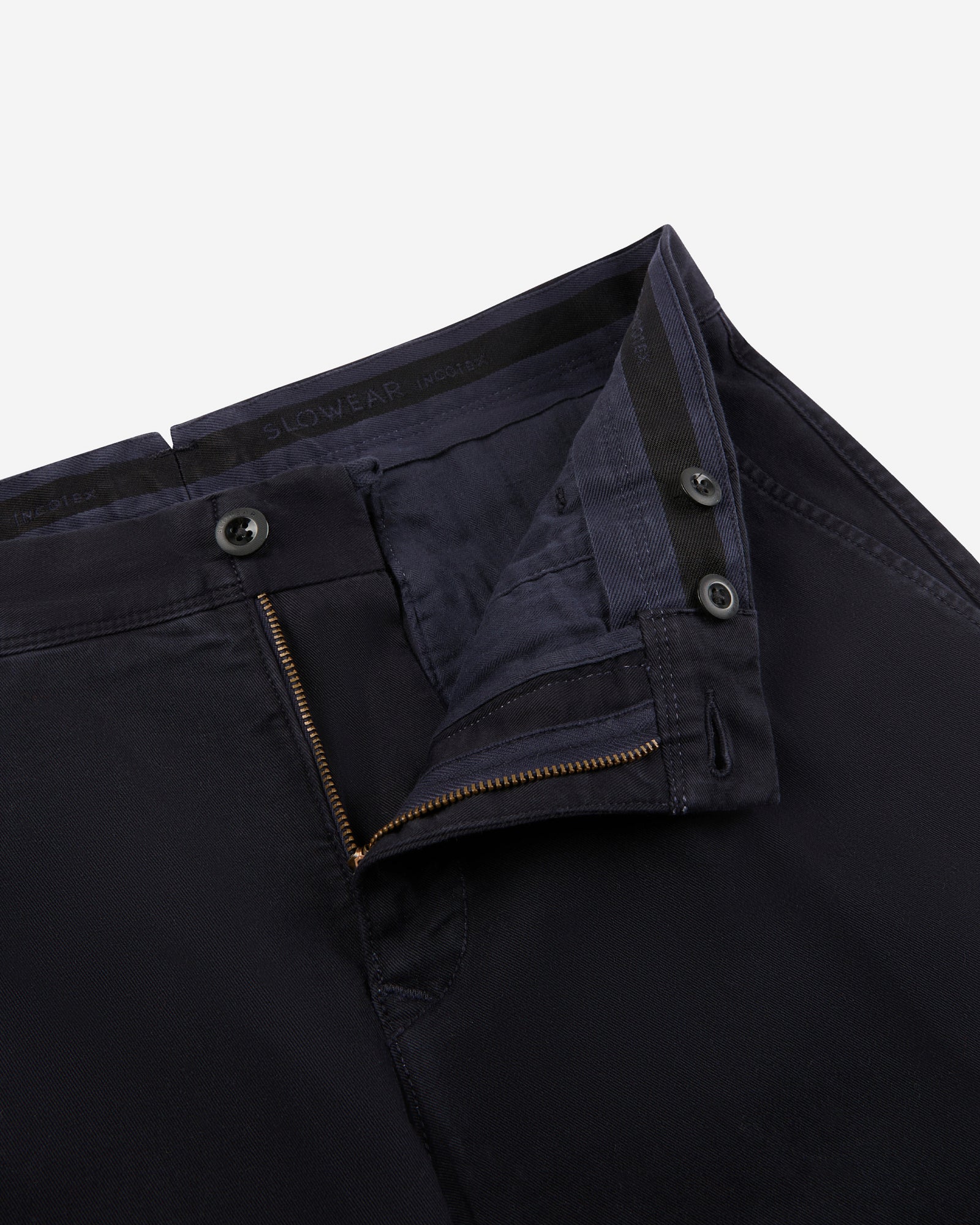 Slim fit organic cotton twill trousers - Image 6