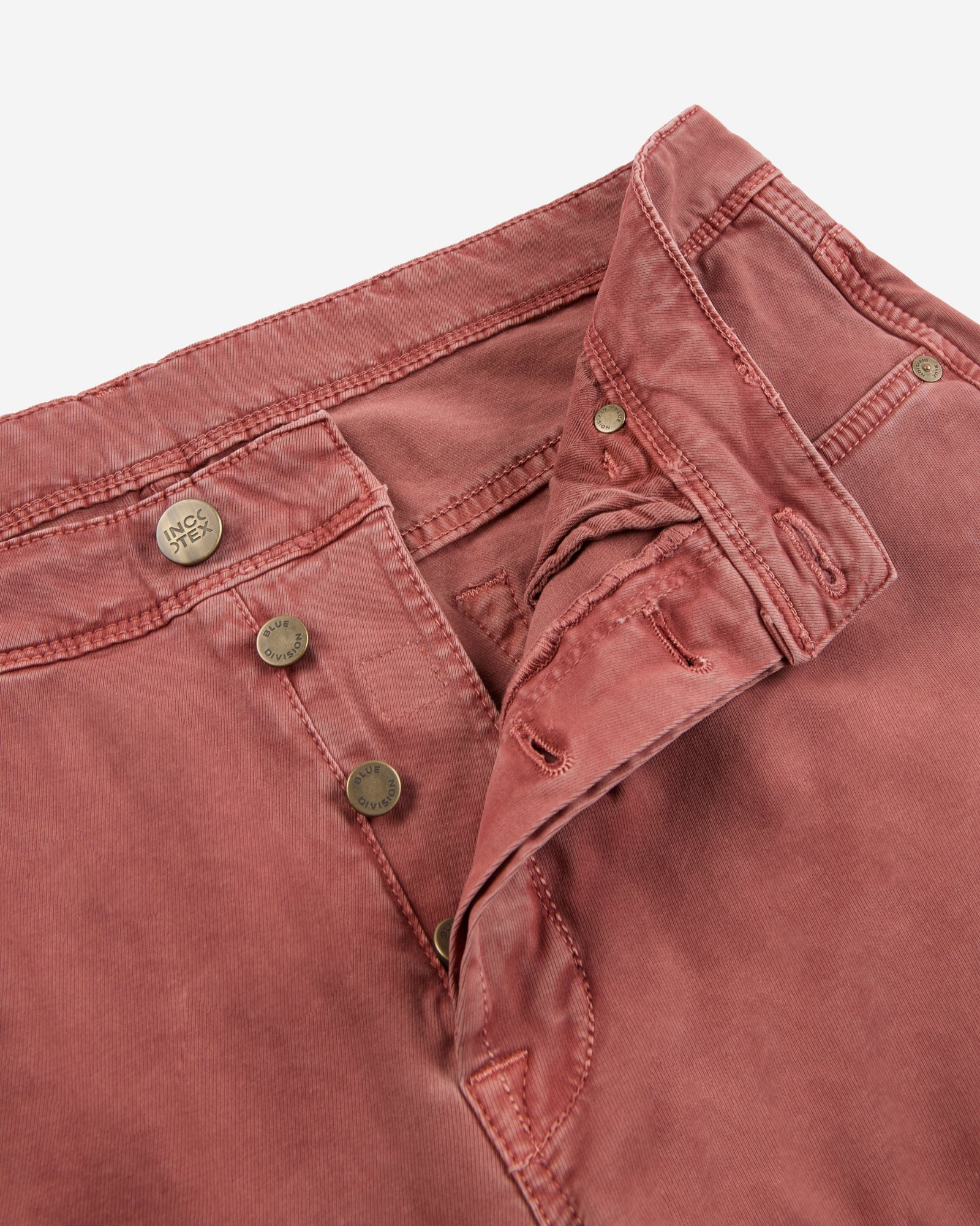 Slim fit stretch cotton tricot five-pocket trousers - Image 6