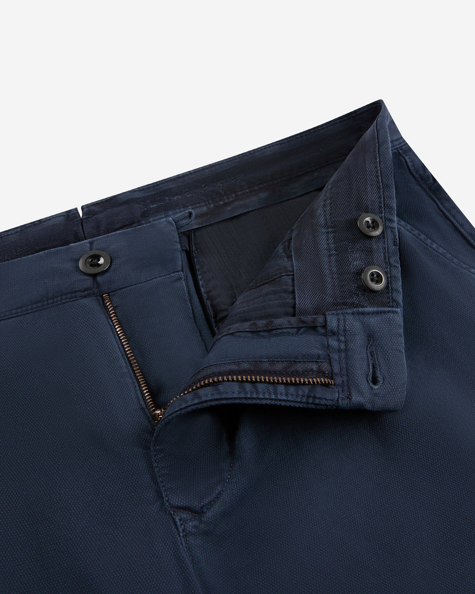 Slim fit stretch cotton trousers - Image 6
