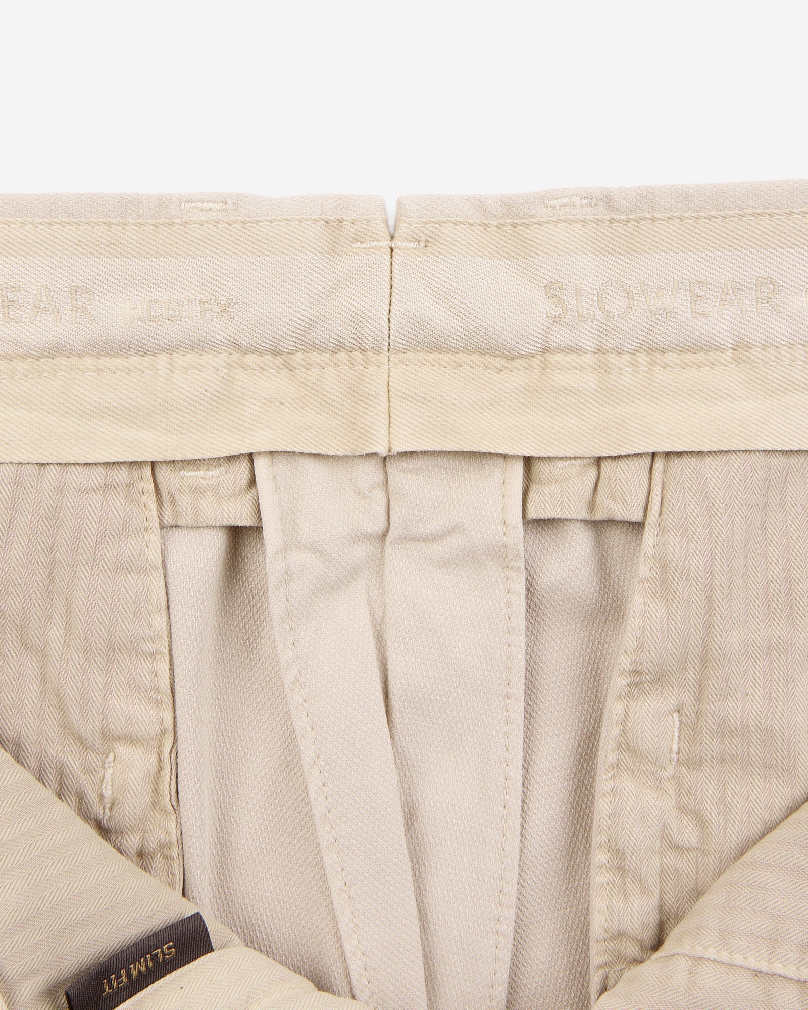 Slim fit stretch cotton trousers - Image 7
