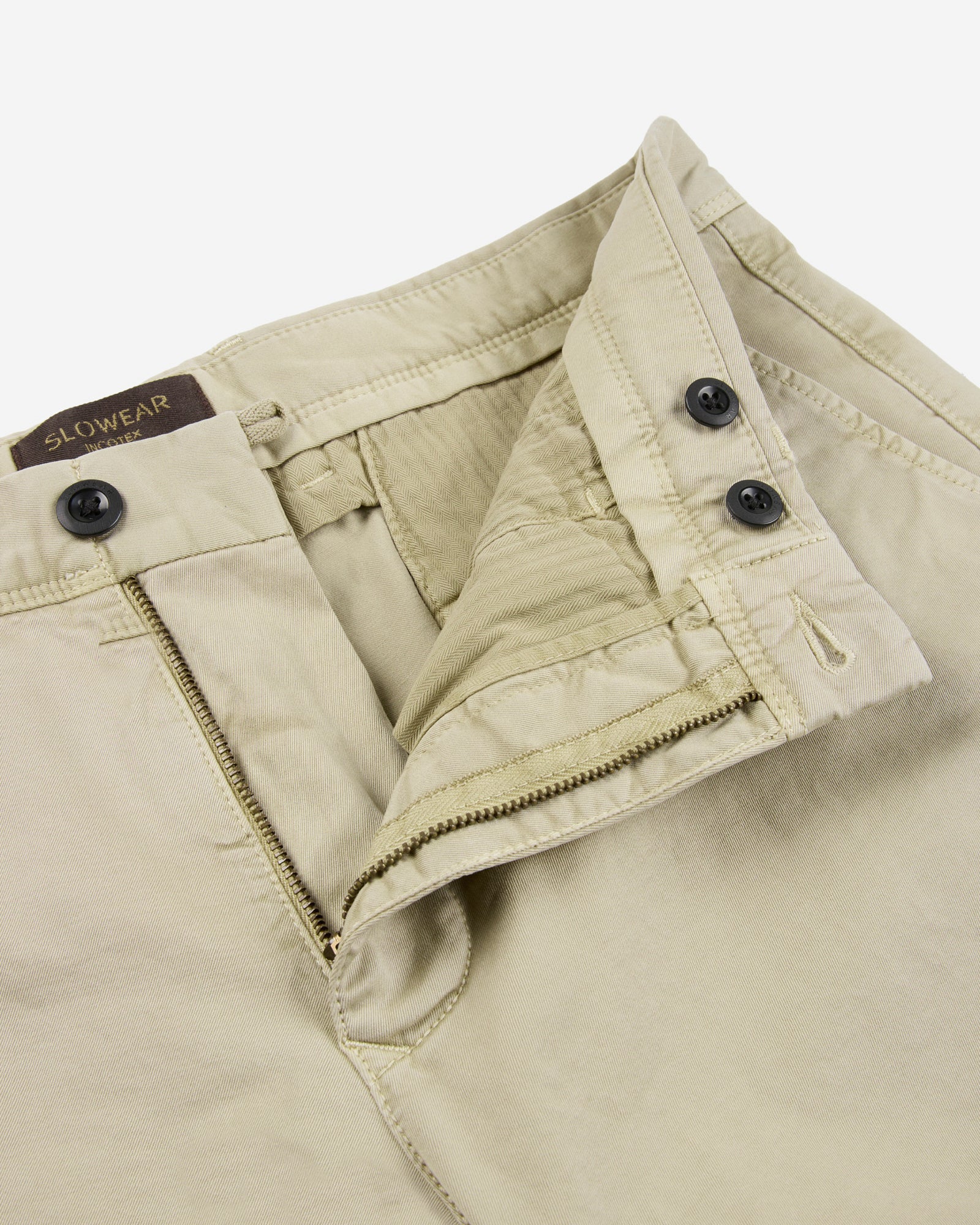 Slim-fit stretch gabardine Bermuda shorts - Image 2