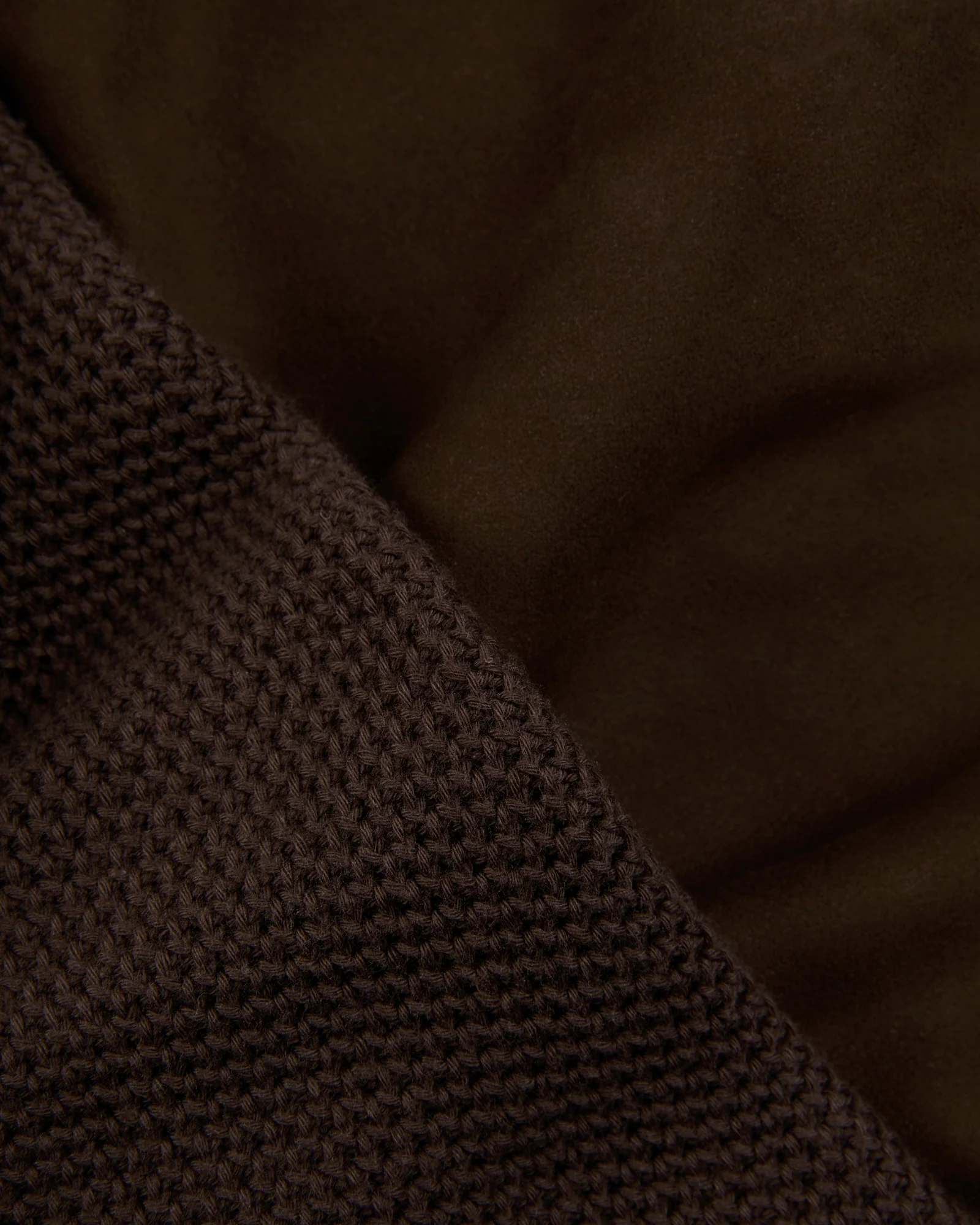 Slim fit suede and cotton bomber jacket - Image 7