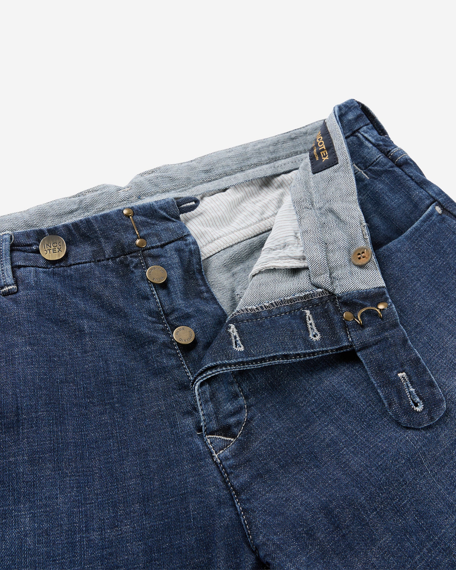 Slim fit tailored trousers in stretch denim - Image 6
