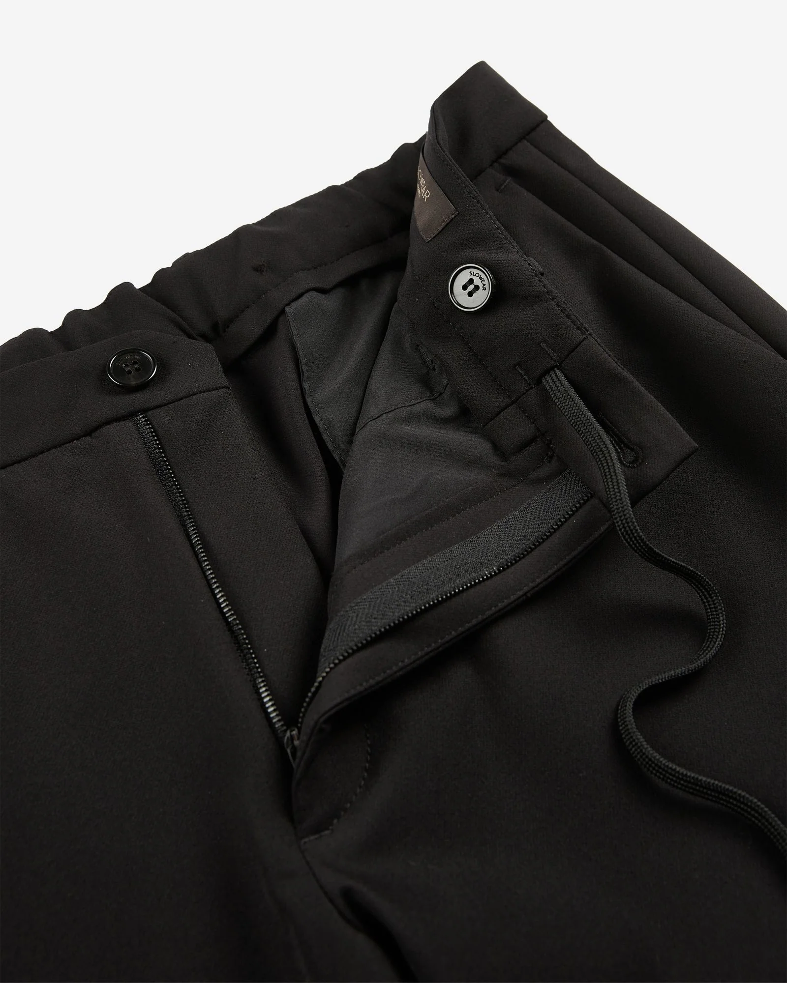 Slim fit technical fabric trousers - Image 6