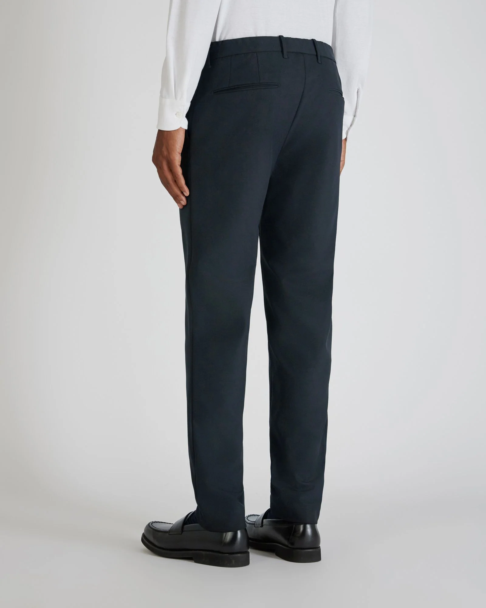 Slim fit technical fabric trousers - Image 3