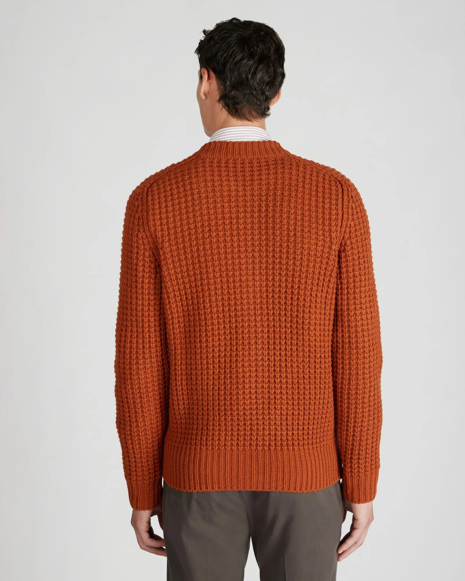 Slim fit wool and alpaca bomber jacket - Image 3
