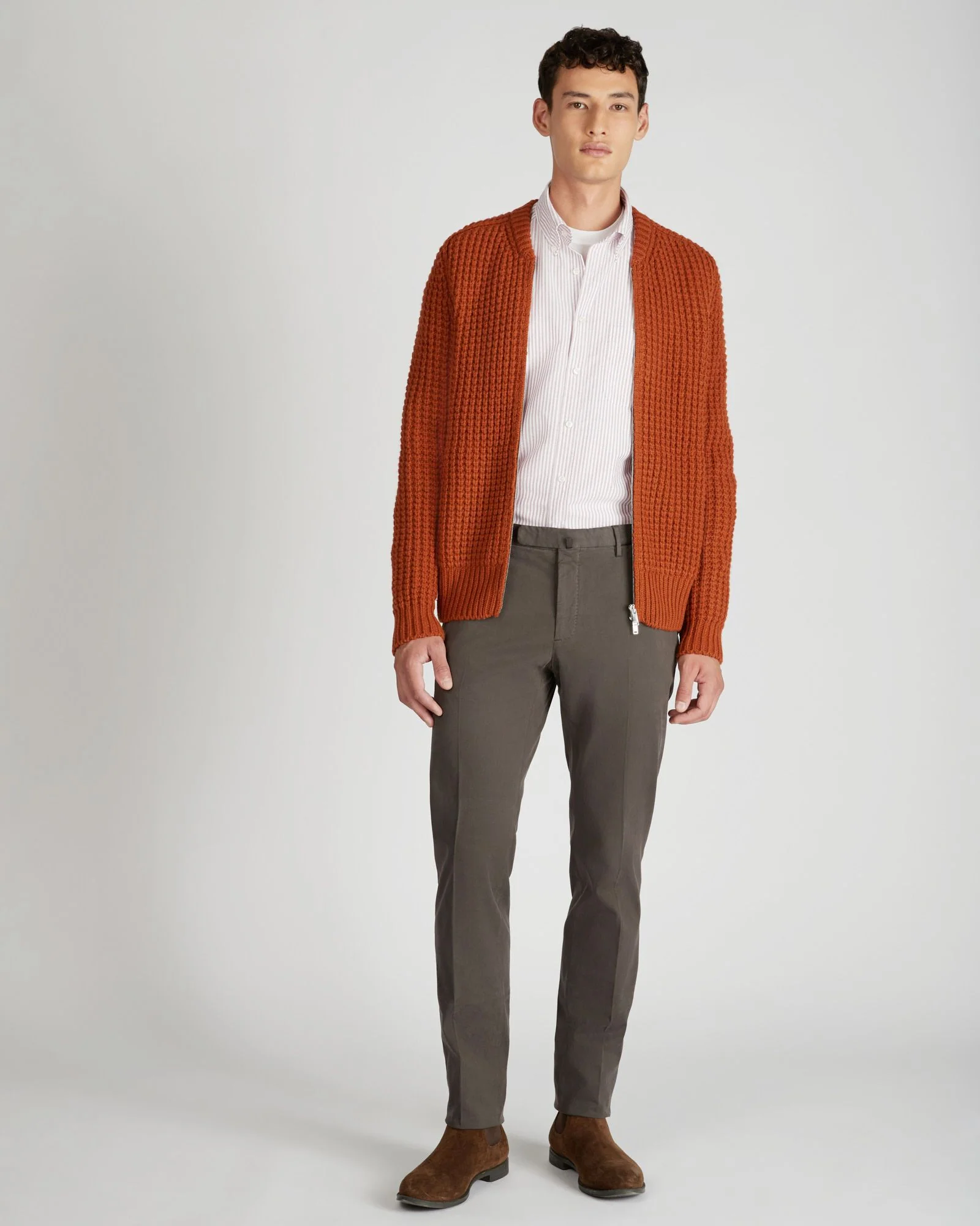 Slim fit wool and alpaca bomber jacket - Image 5