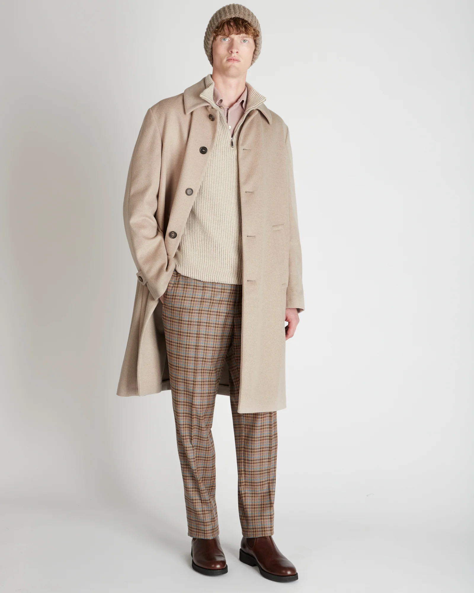 Regular fit wool and cashmere trousers - Image 5
