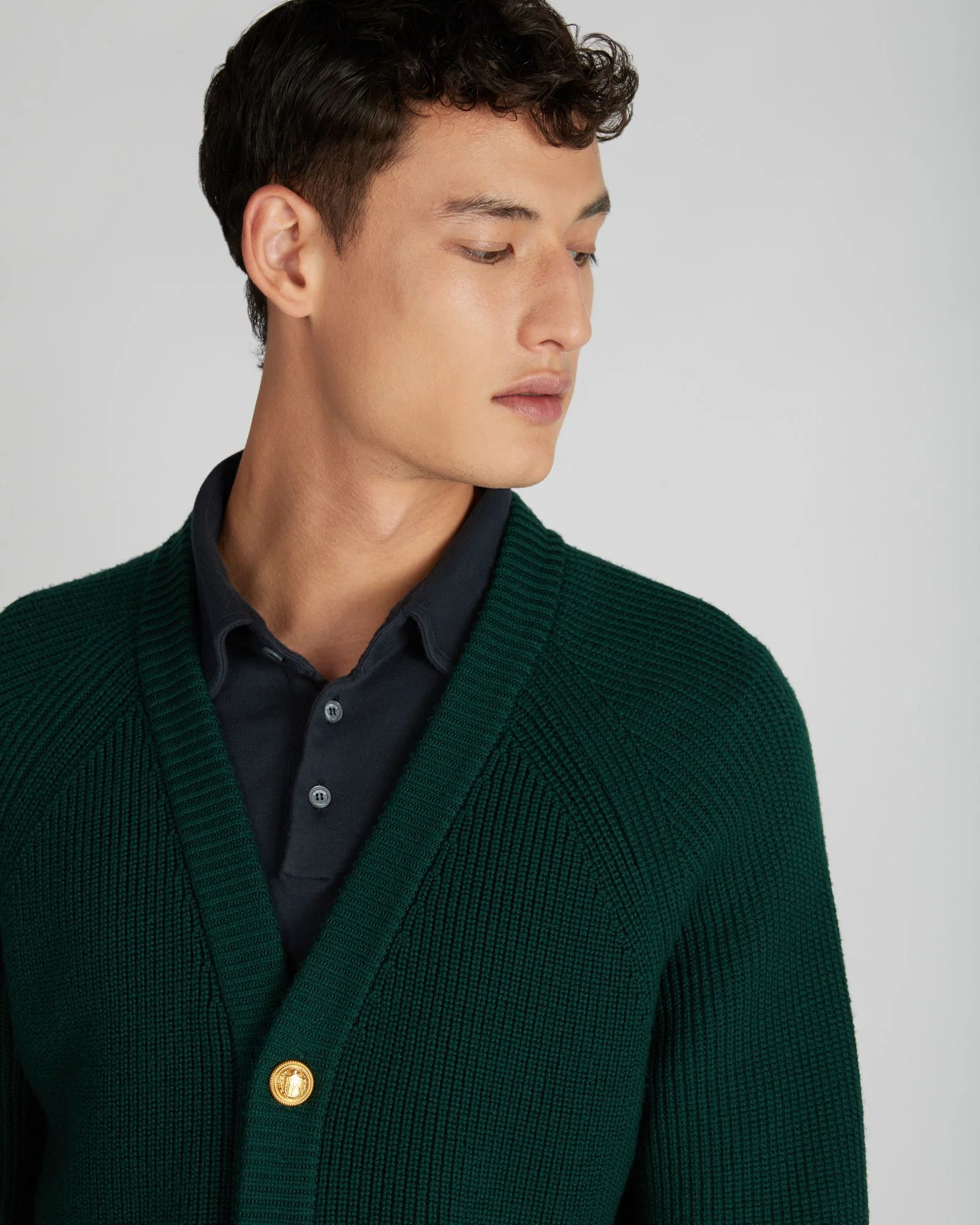 Slim fit wool cardigan - Image 4
