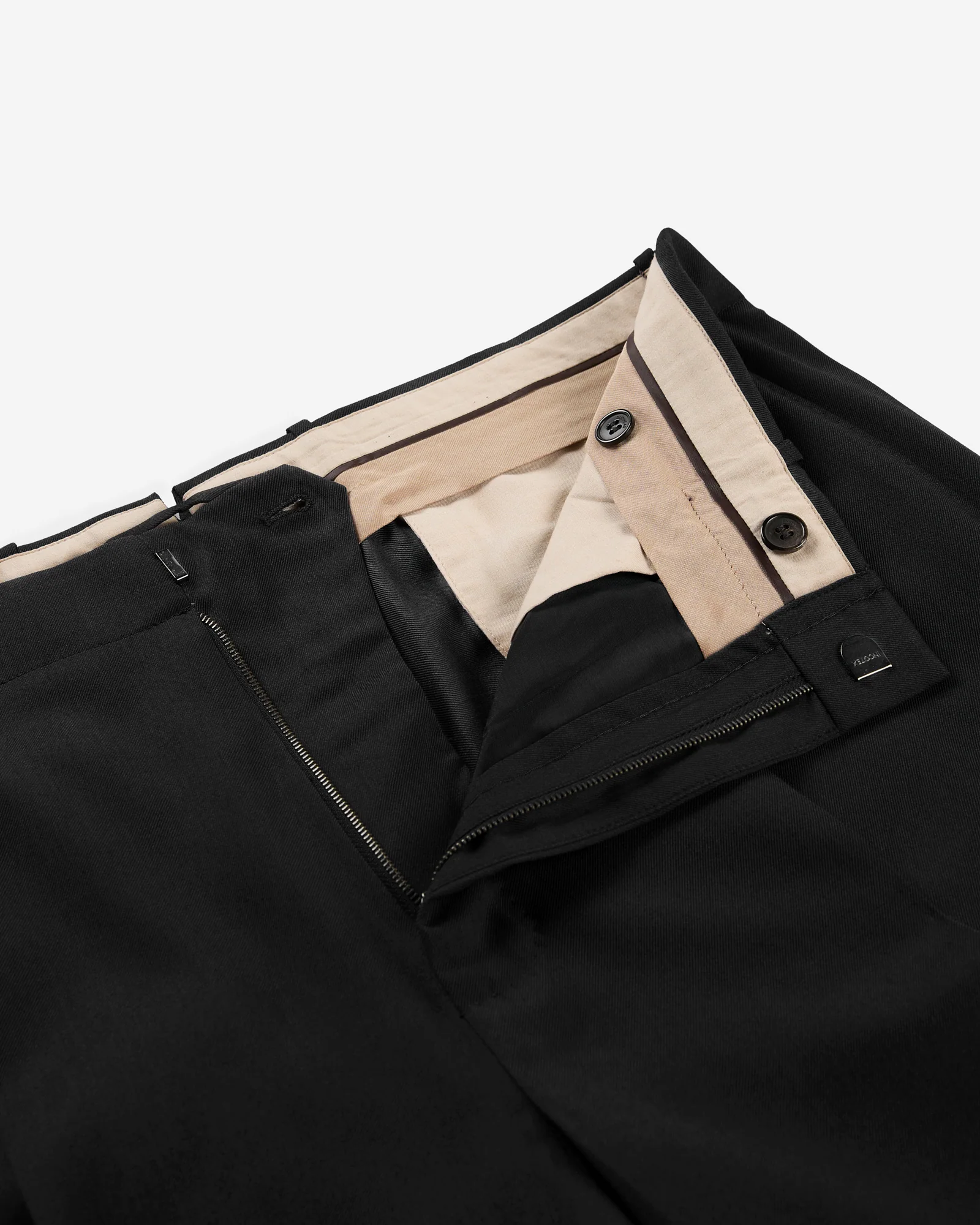 Straight fit wool and silk twill trousers - Image 6