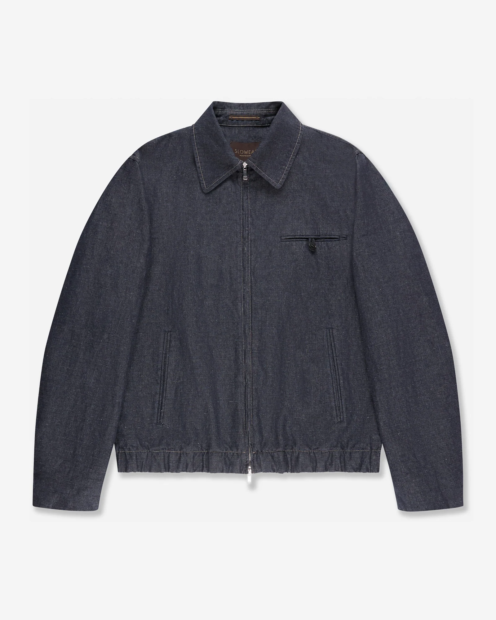 Stretch cotton and linen Primo bomber jacket