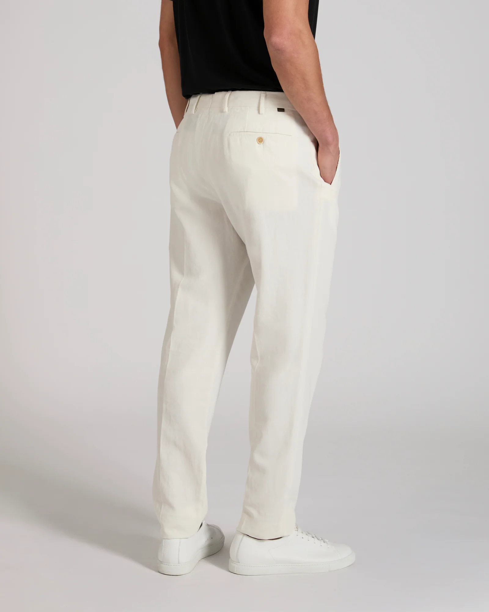 Tapered fit Chinolino ice crĂȘpe trousers - Image 3