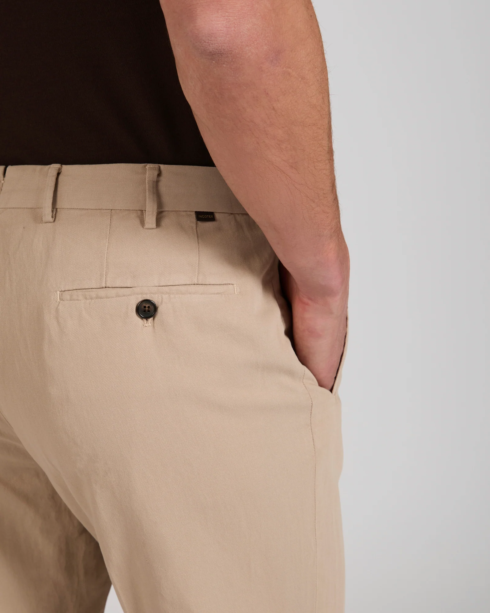 Tapered fit Chinolino ice crĂȘpe trousers - Image 4