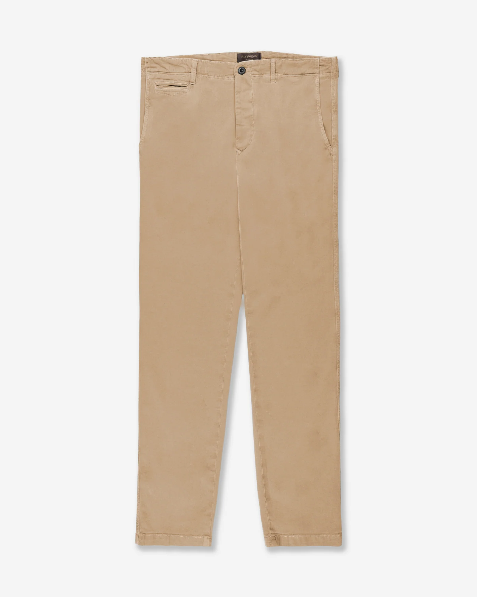 Tapered-fit cotton and linen trousers