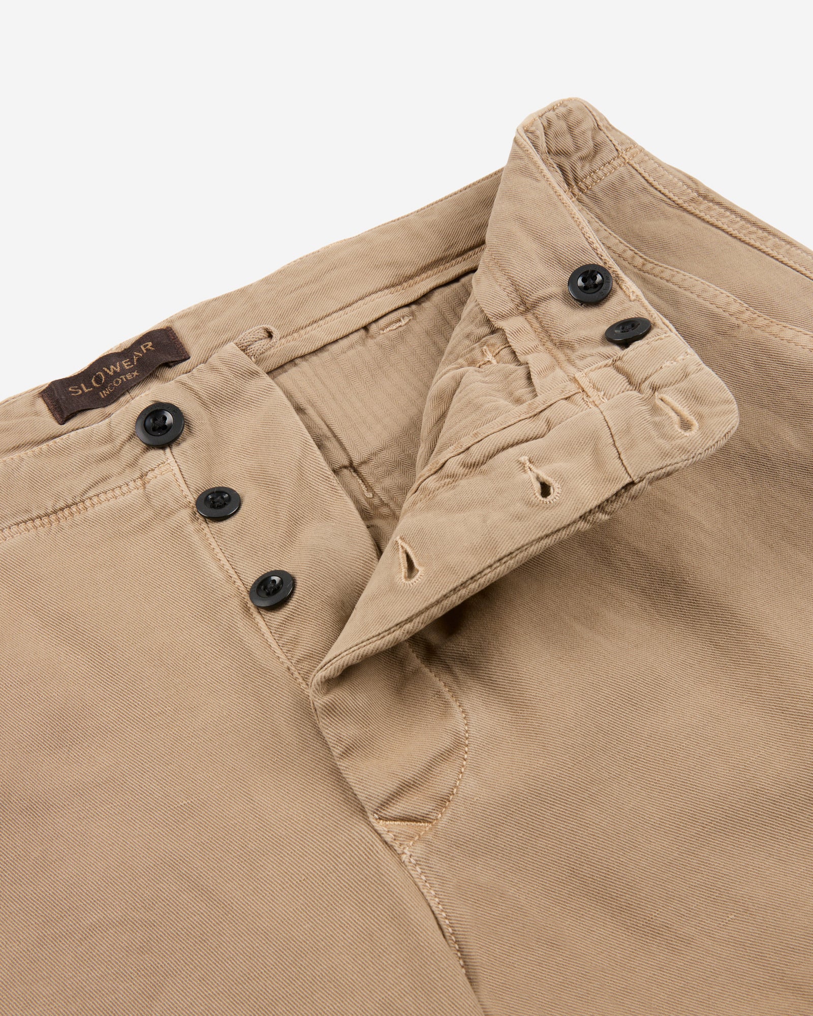 Tapered-fit cotton and linen trousers - Image 2